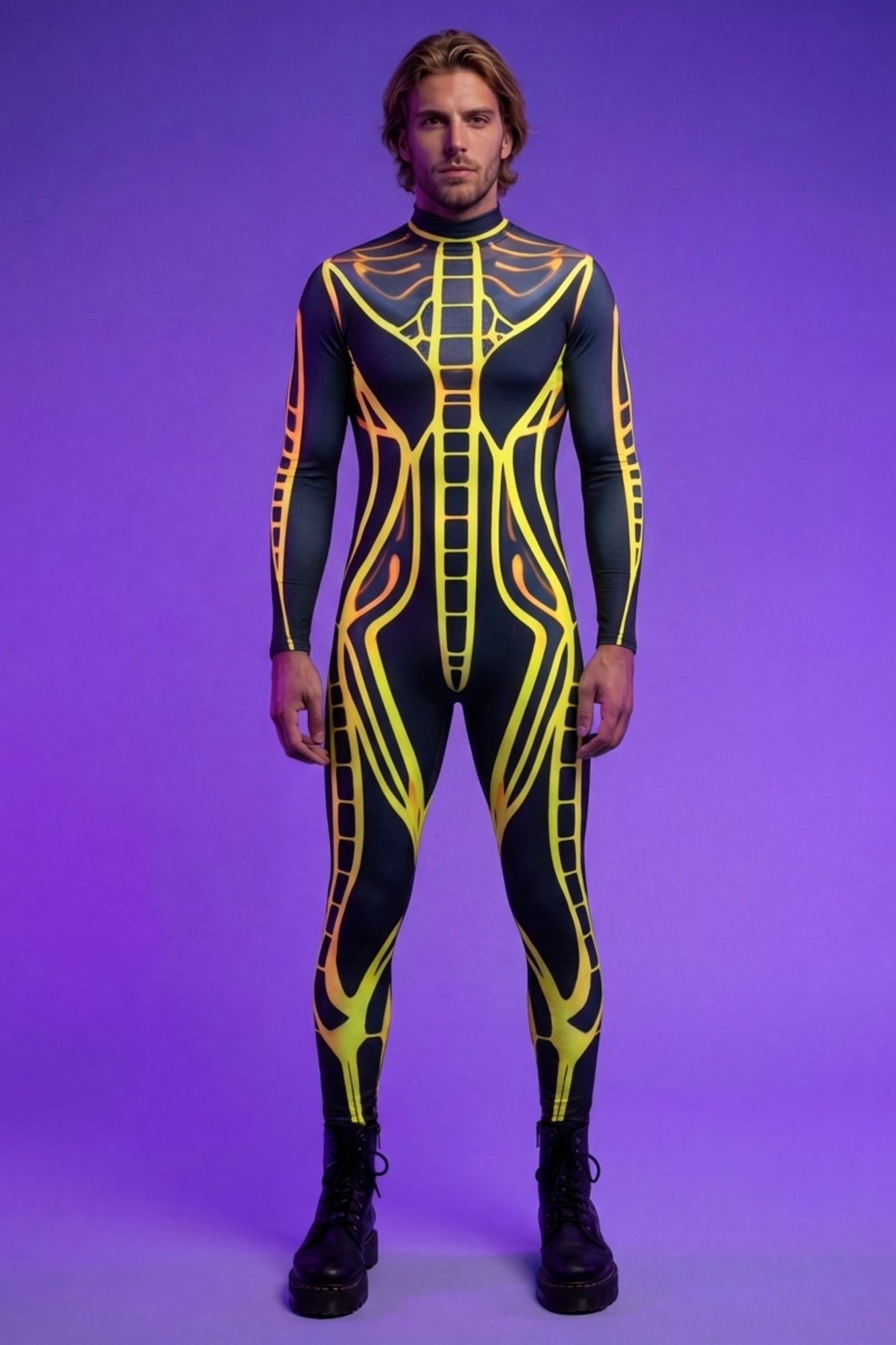 Cybernetic Spine Pattern Bodysuit AS025