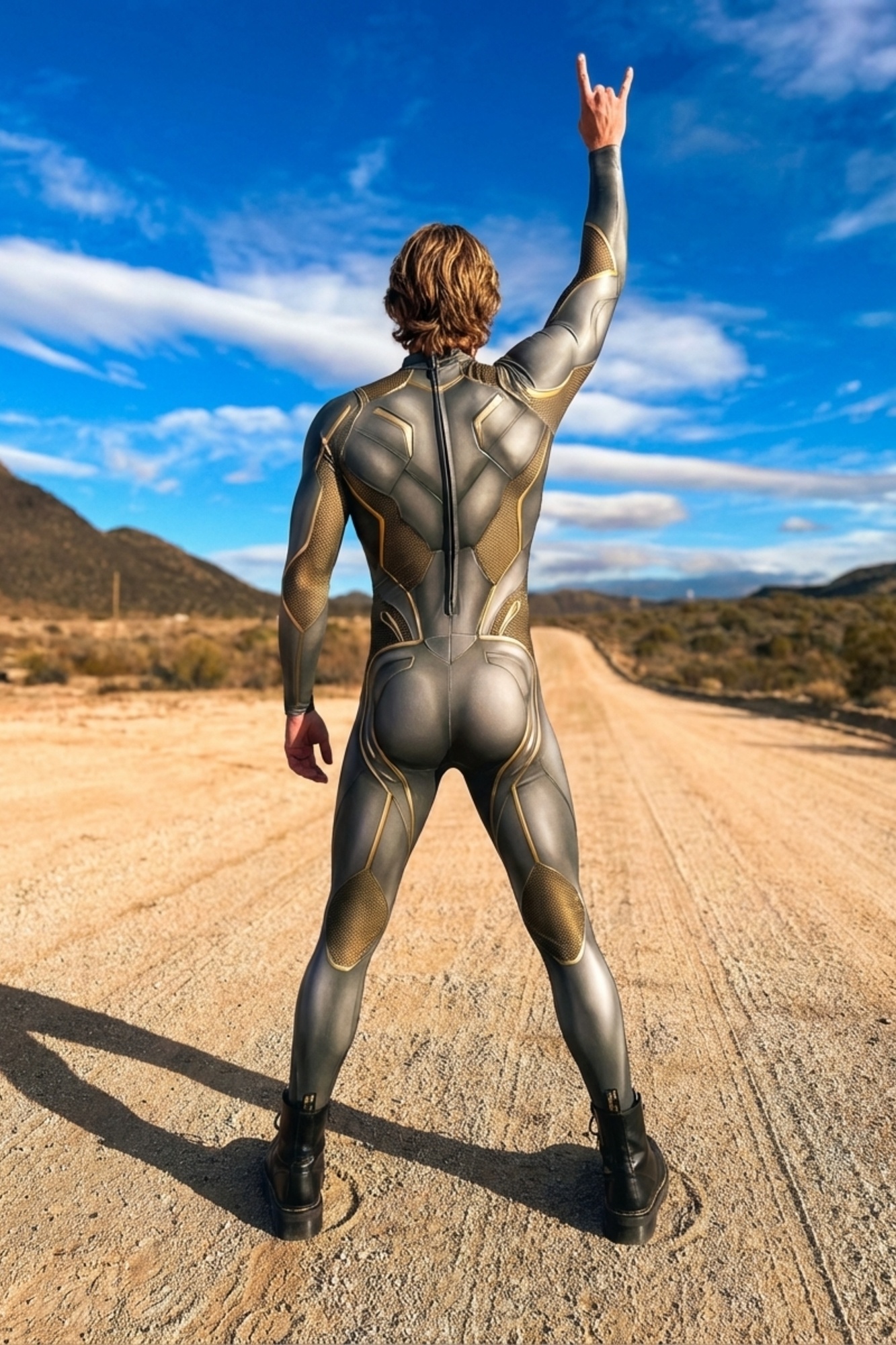 Cyborg Futuristic Full Bodysuit AS065