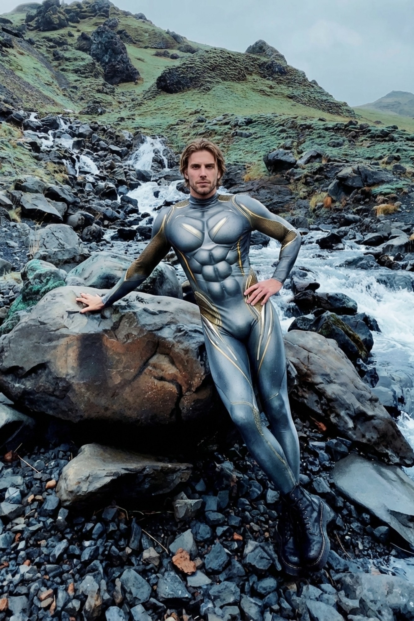 Cyborg Futuristic Full Bodysuit AS065