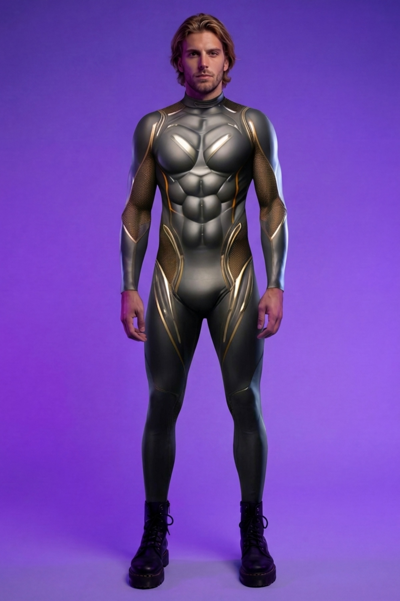 Cyborg Futuristic Full Bodysuit AS065