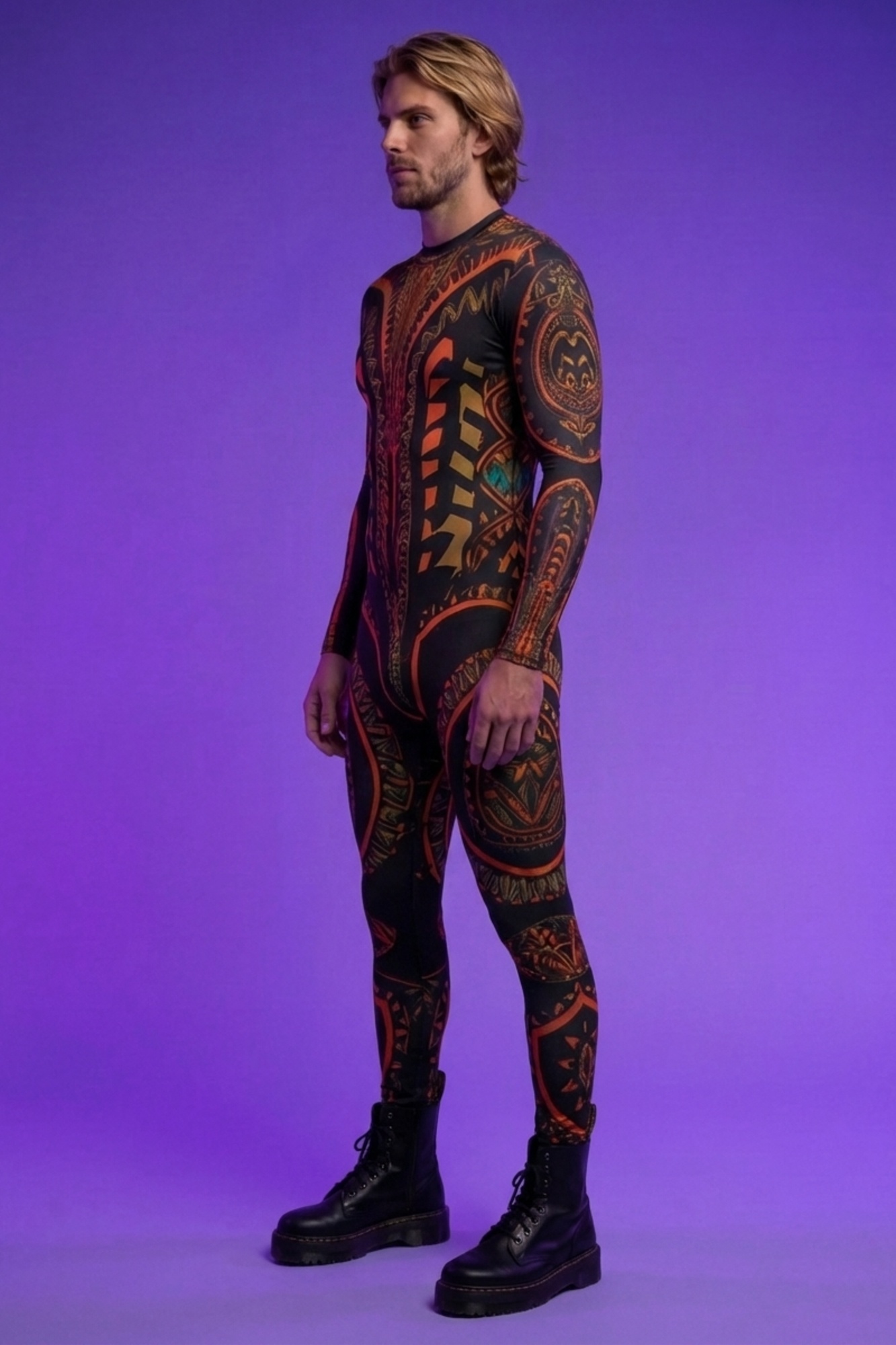 Festival Tribal Pattern Bodysuit AS118