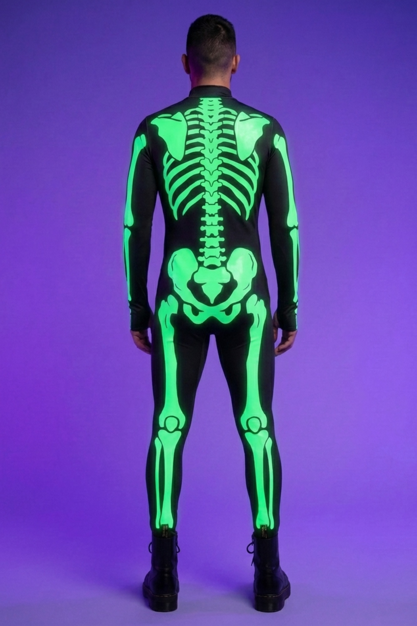 Rave Skeleton Bodysuit V0019