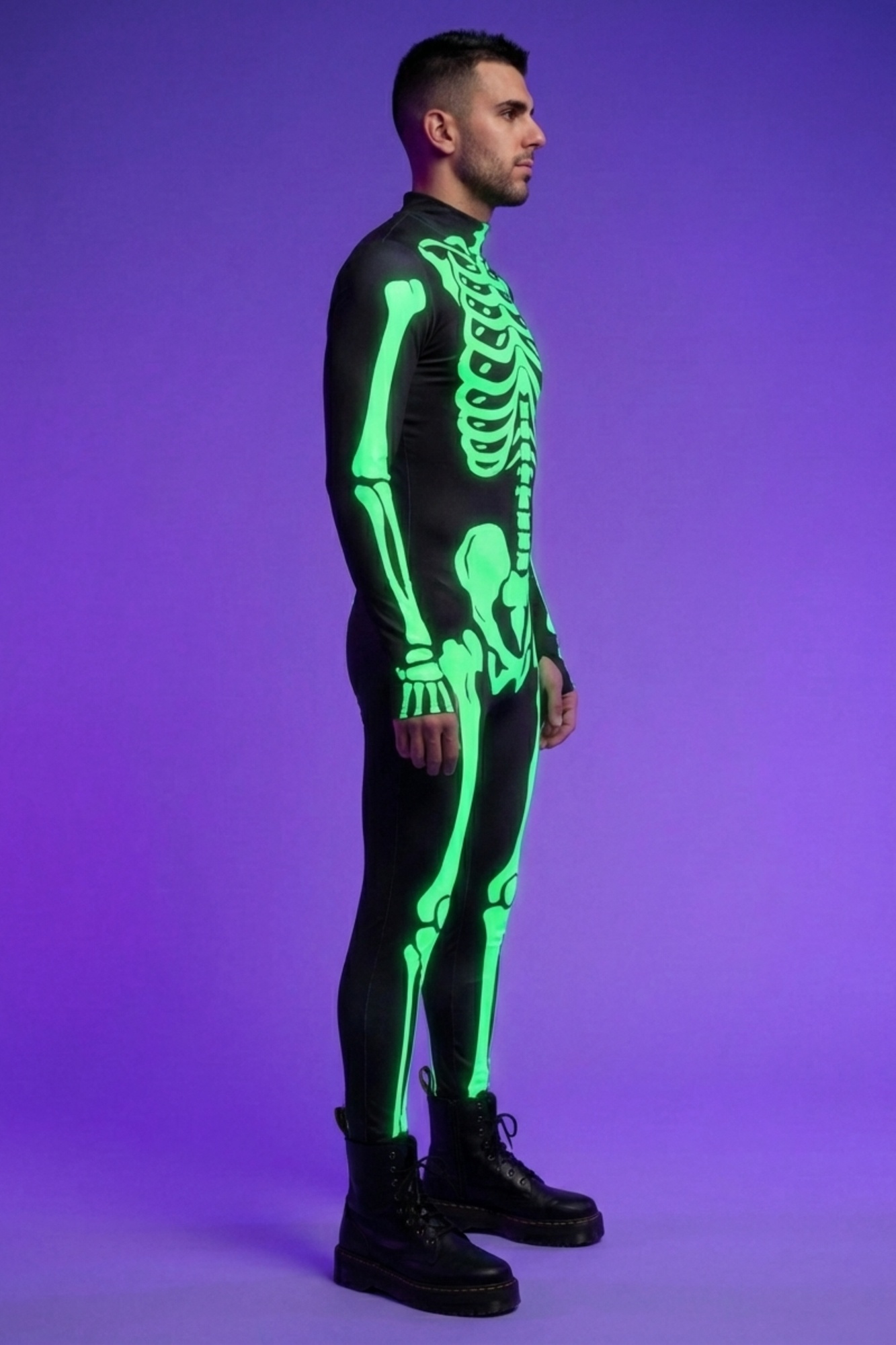 Rave Skeleton Bodysuit V0019