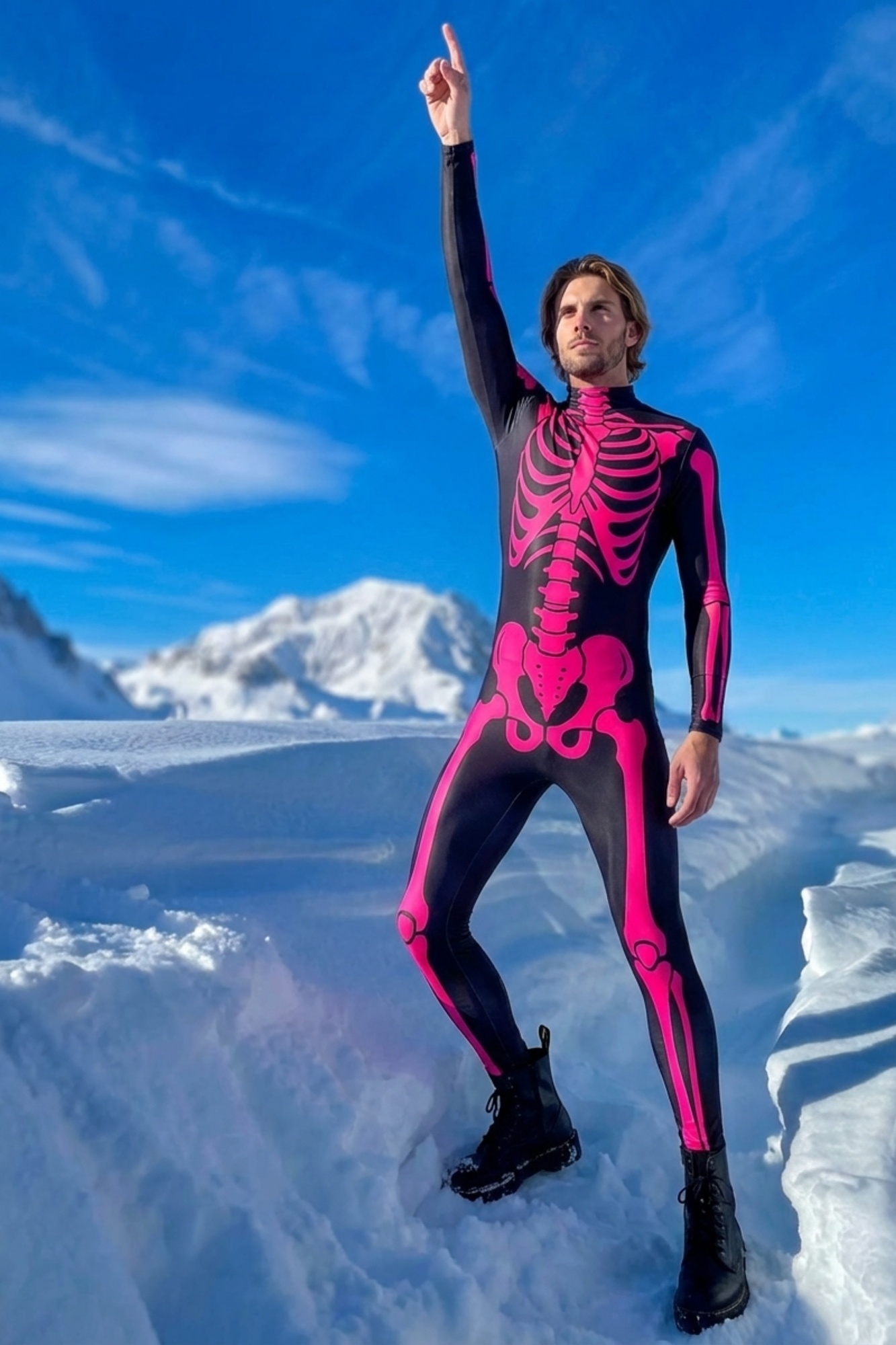 Rave Skeleton Bodysuit V0020