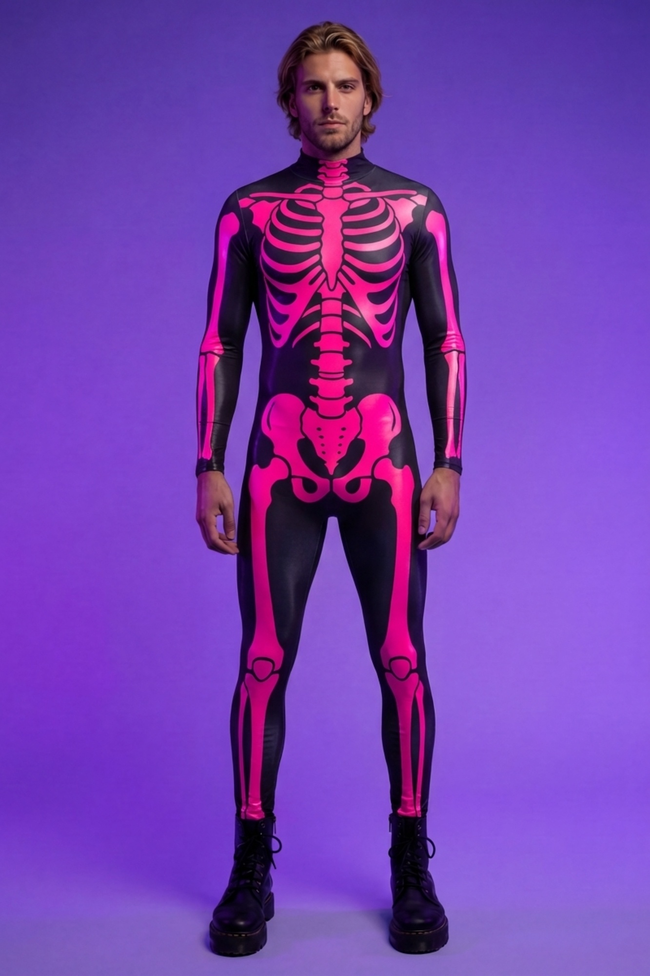 Rave Skeleton Bodysuit V0020