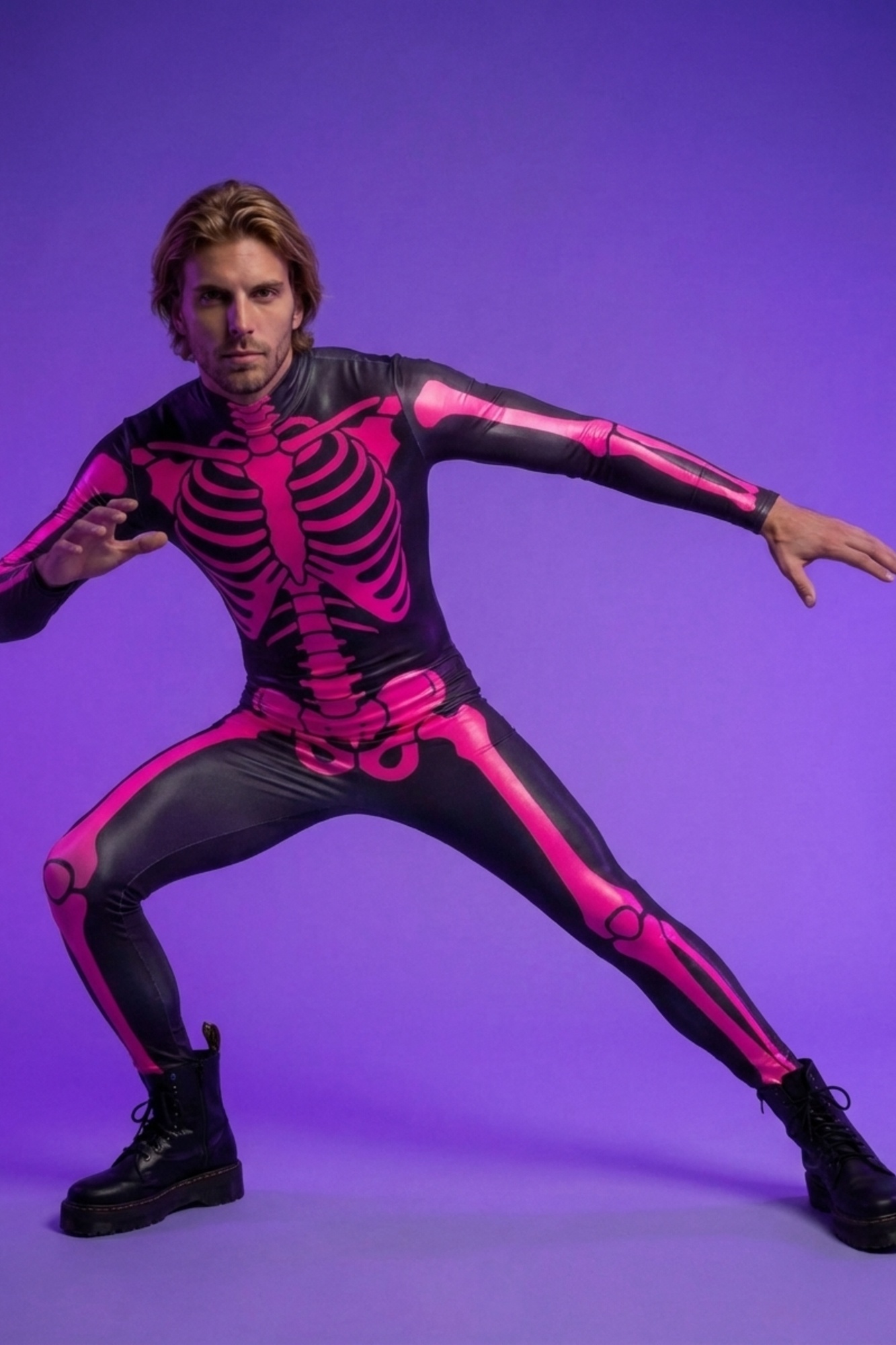 Rave Skeleton Bodysuit V0020