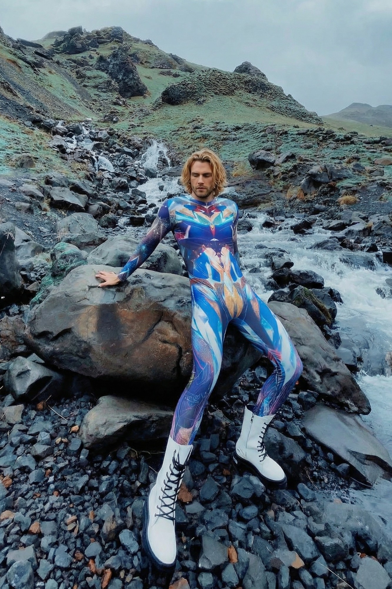 Interstellar Printed Bodysuit VS006