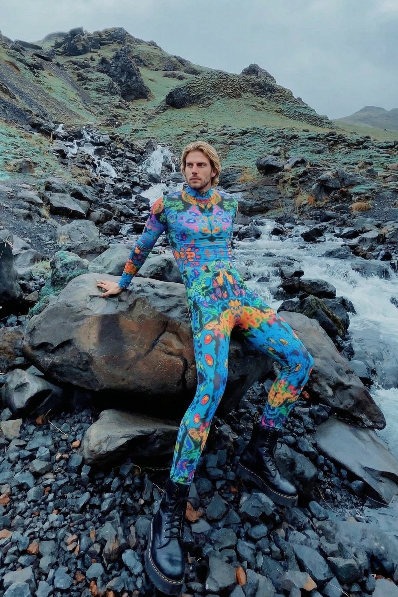 Cosmic Voyager Psychedelic Bodysuit VS009