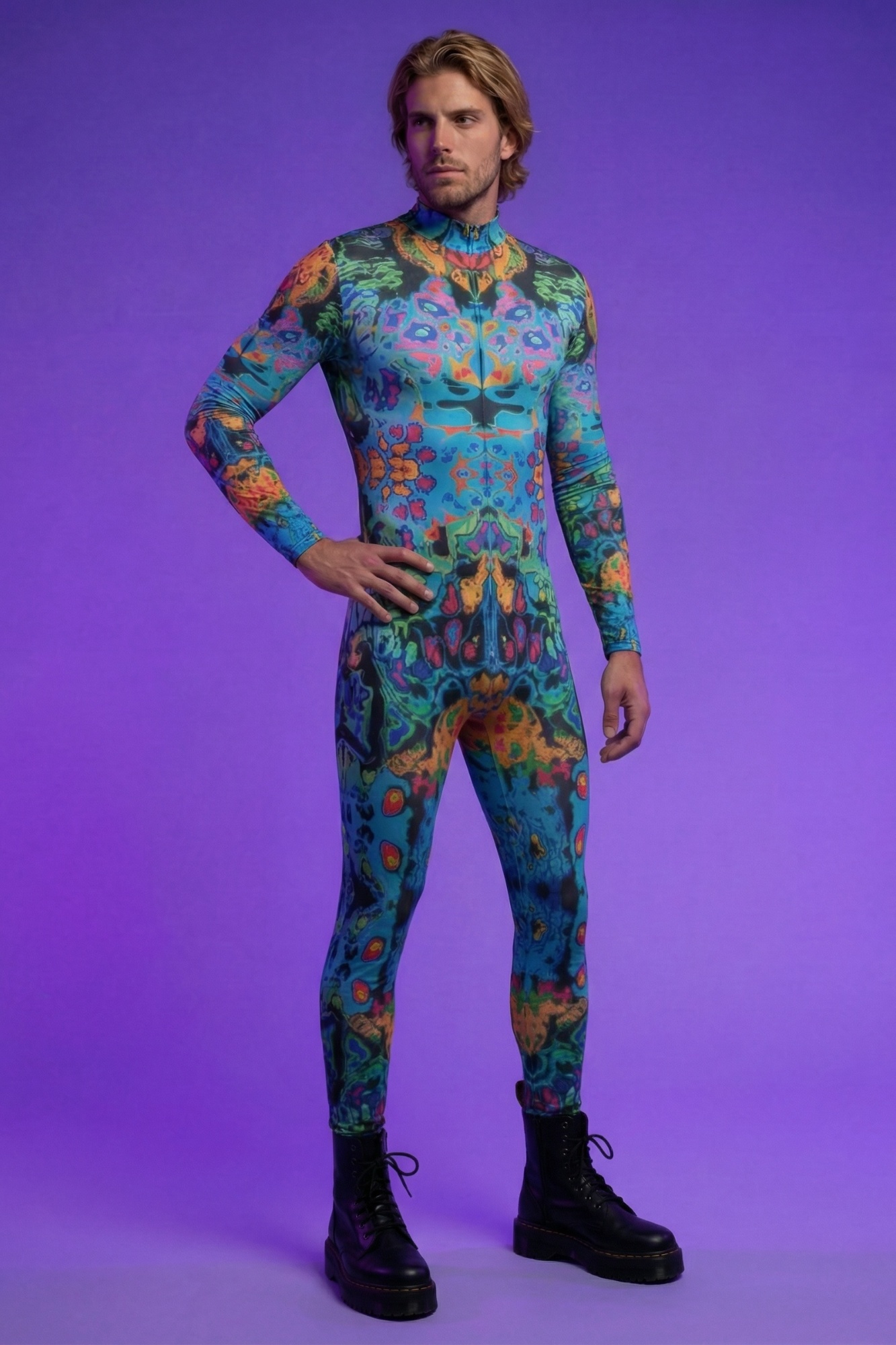 Cosmic Voyager Psychedelic Bodysuit VS009