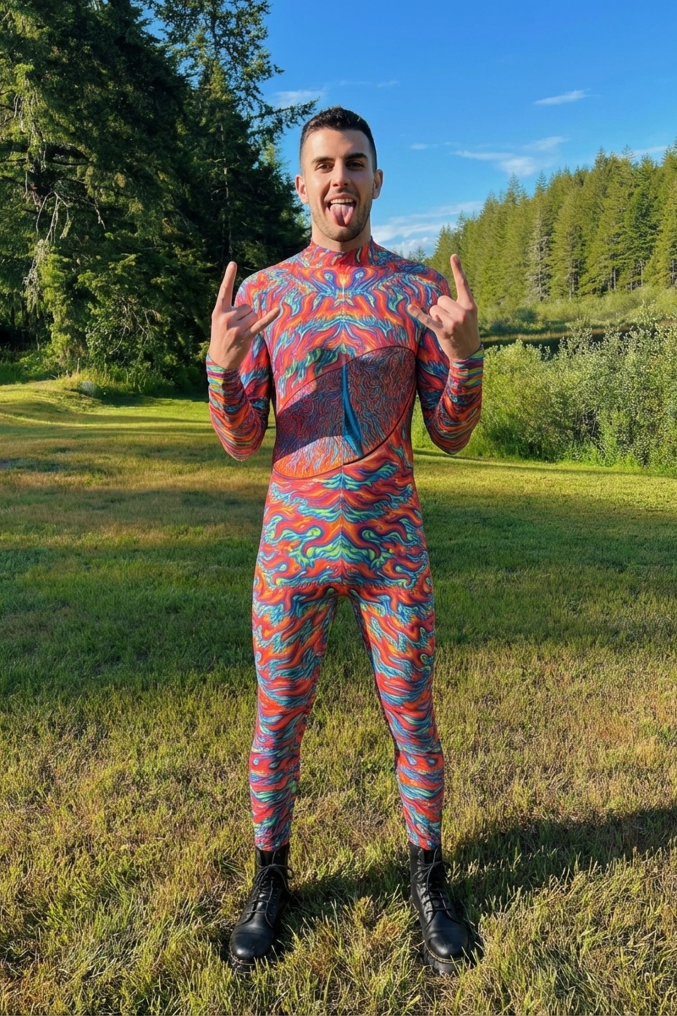 Euphoric Voyager Psychedelic Bodysuit VS012