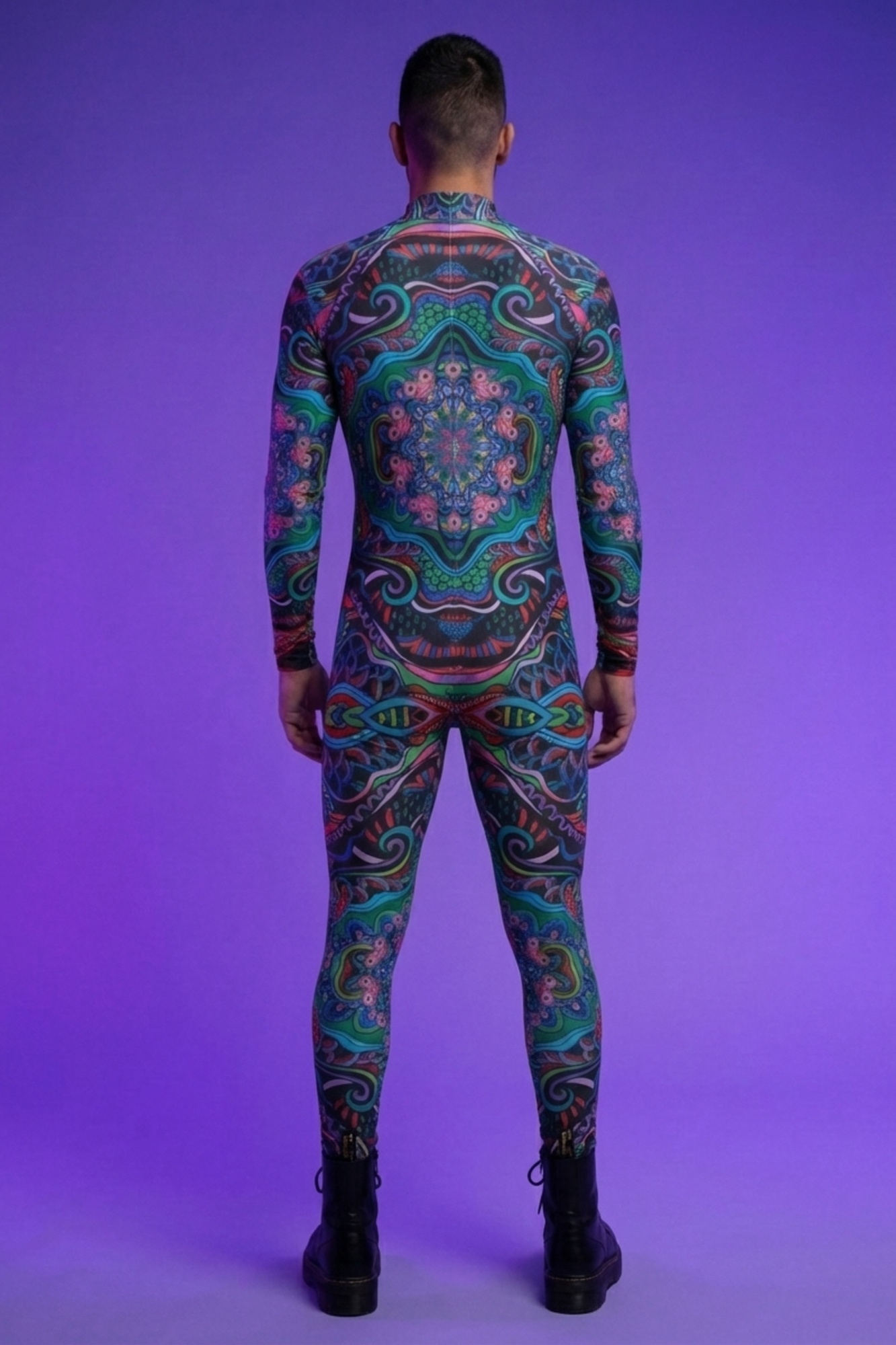 Psychedelic Graphic Bodysuit VS029