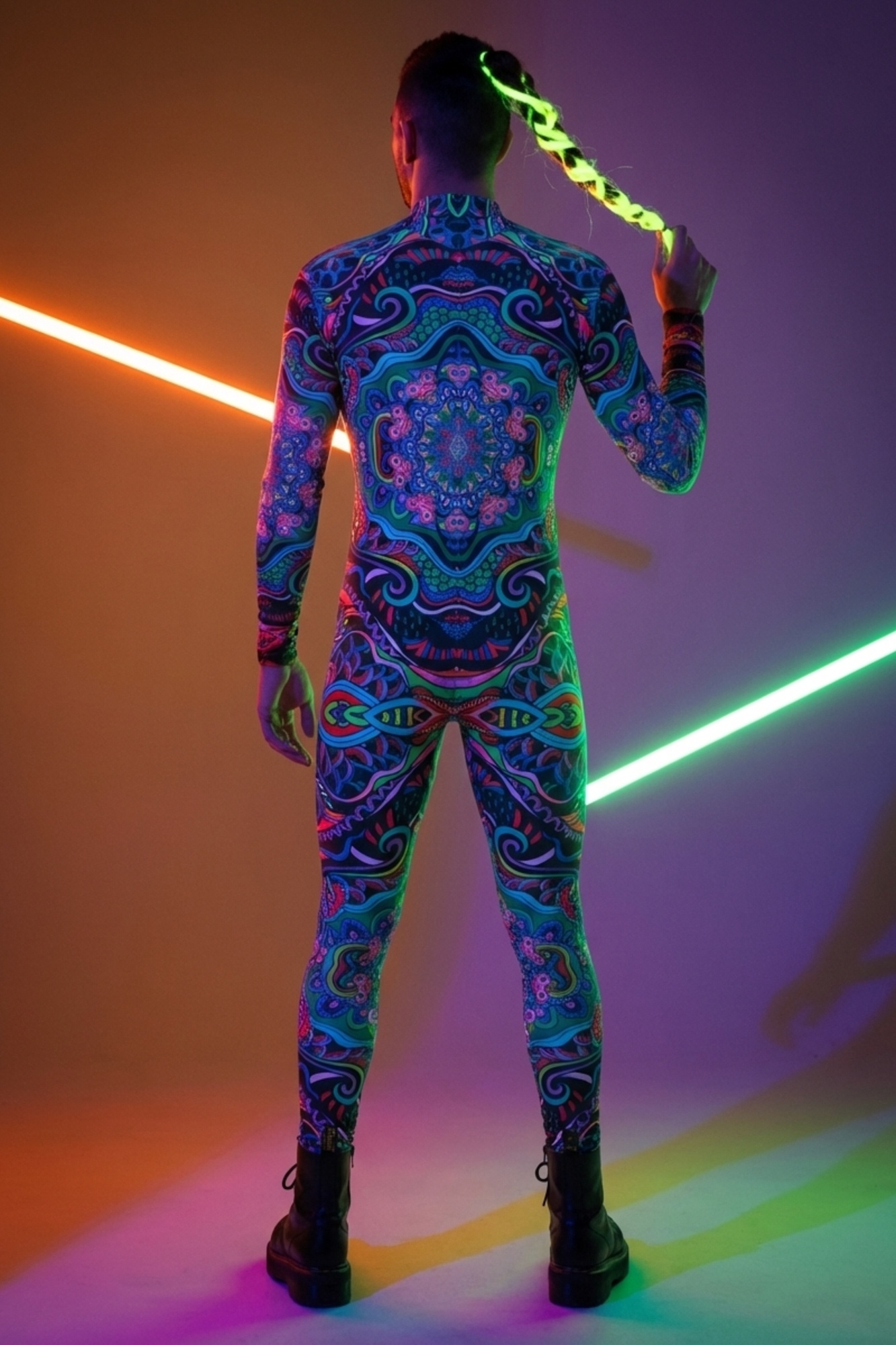 Psychedelic Graphic Bodysuit VS029