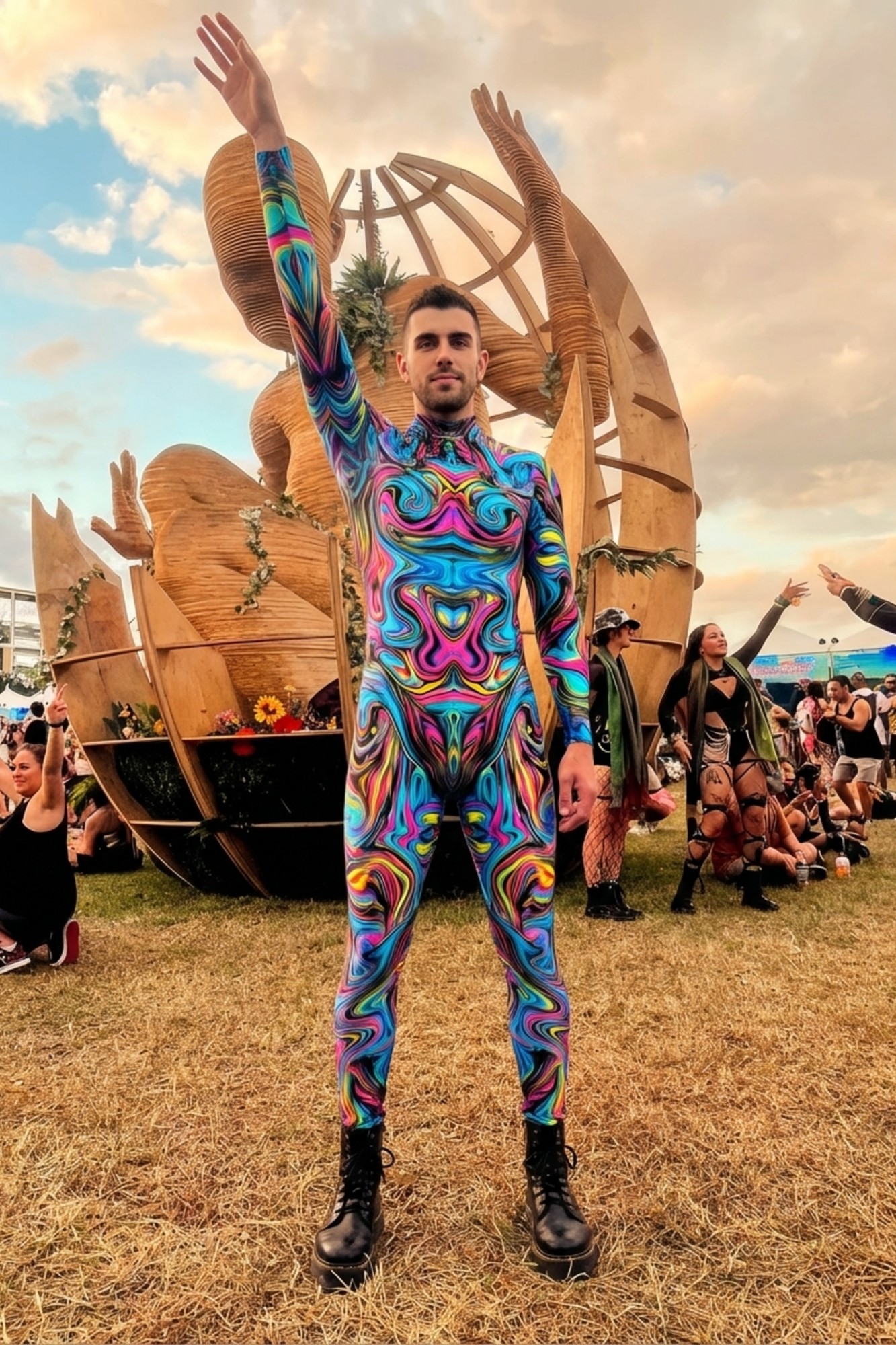 Euphoric Psychedelic Bodysuit VV003