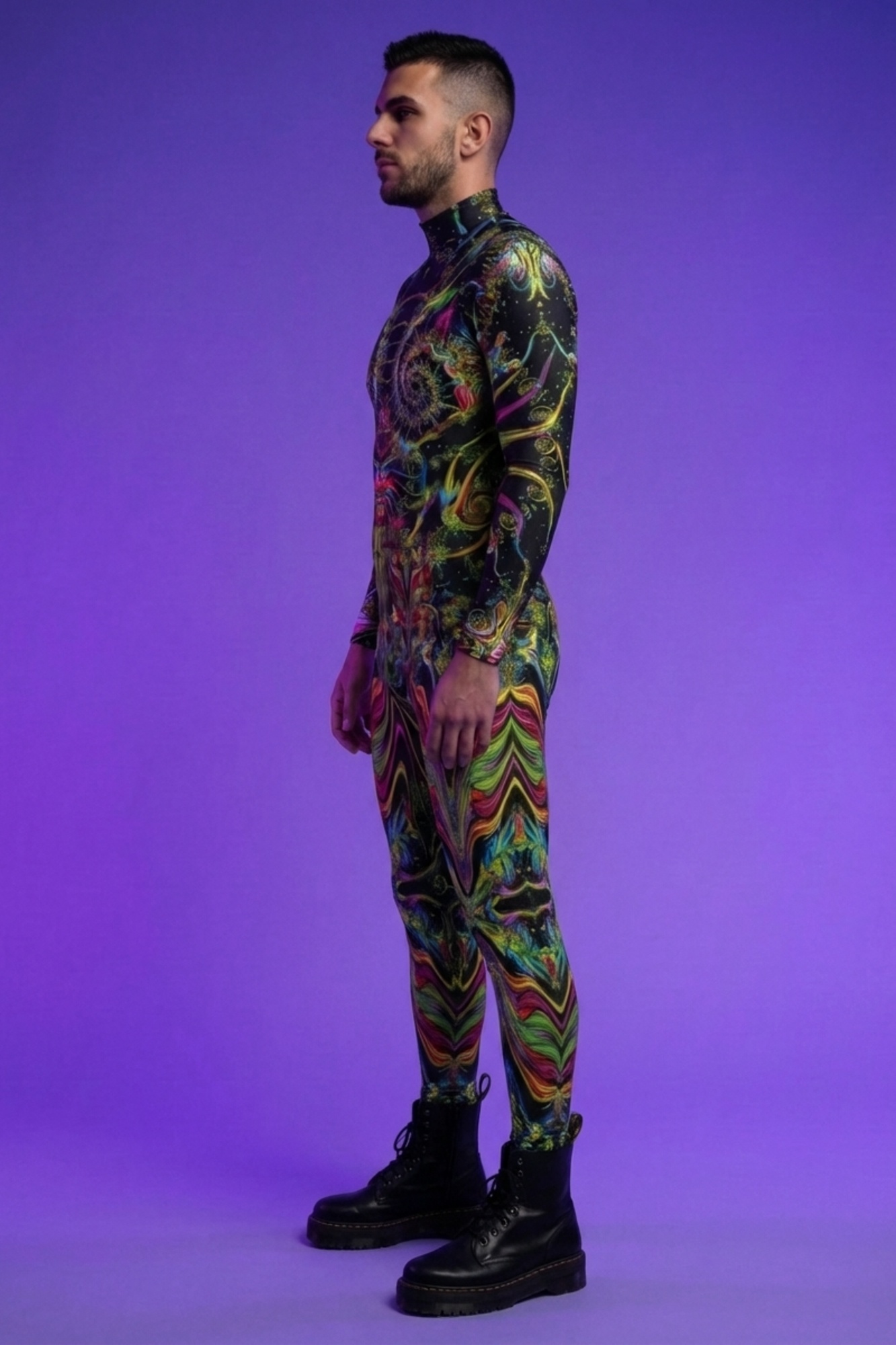 Fractal Shaman Psychedelic Bodysuit VV010