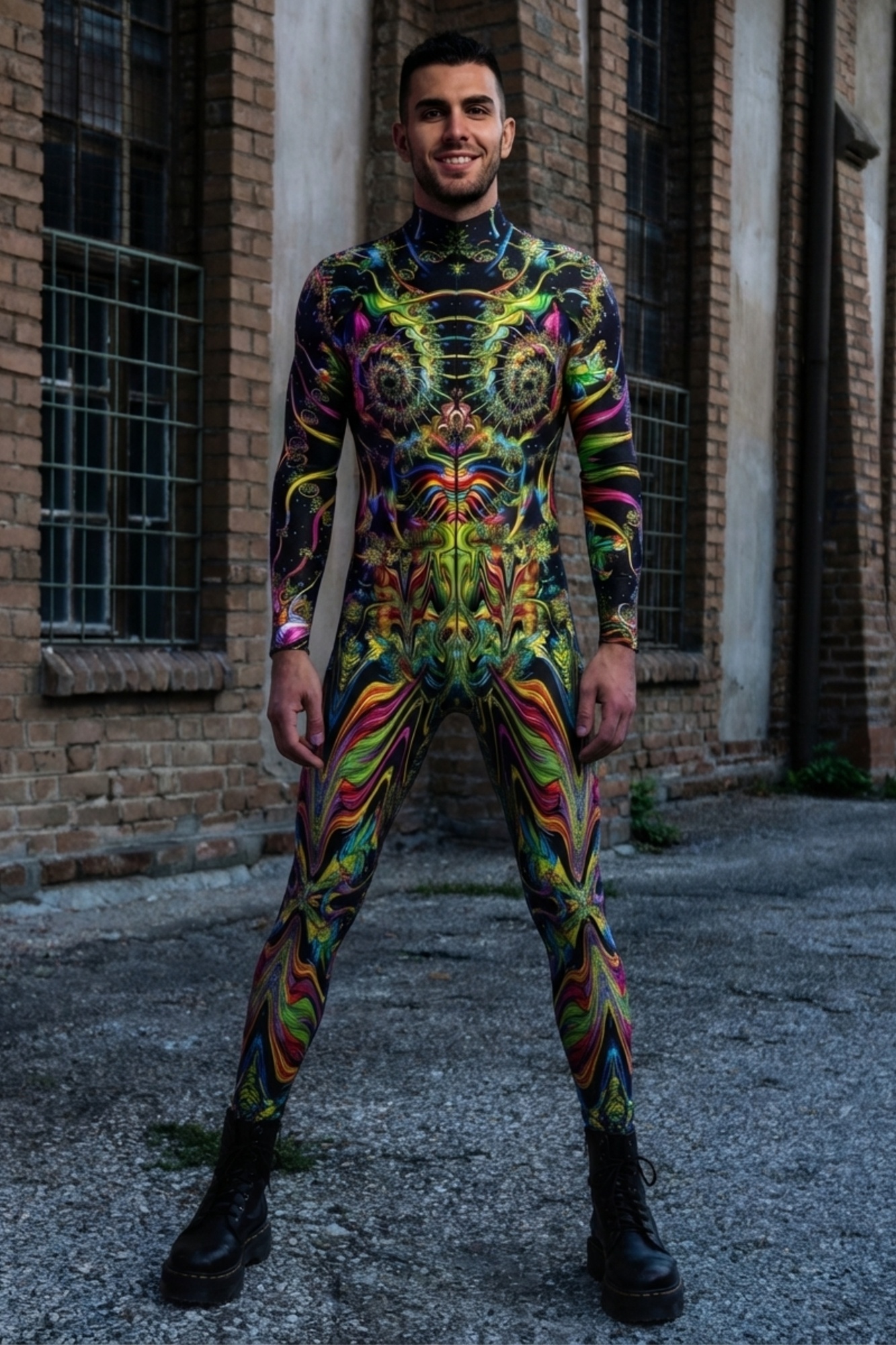 Fractal Shaman Psychedelic Bodysuit VV010