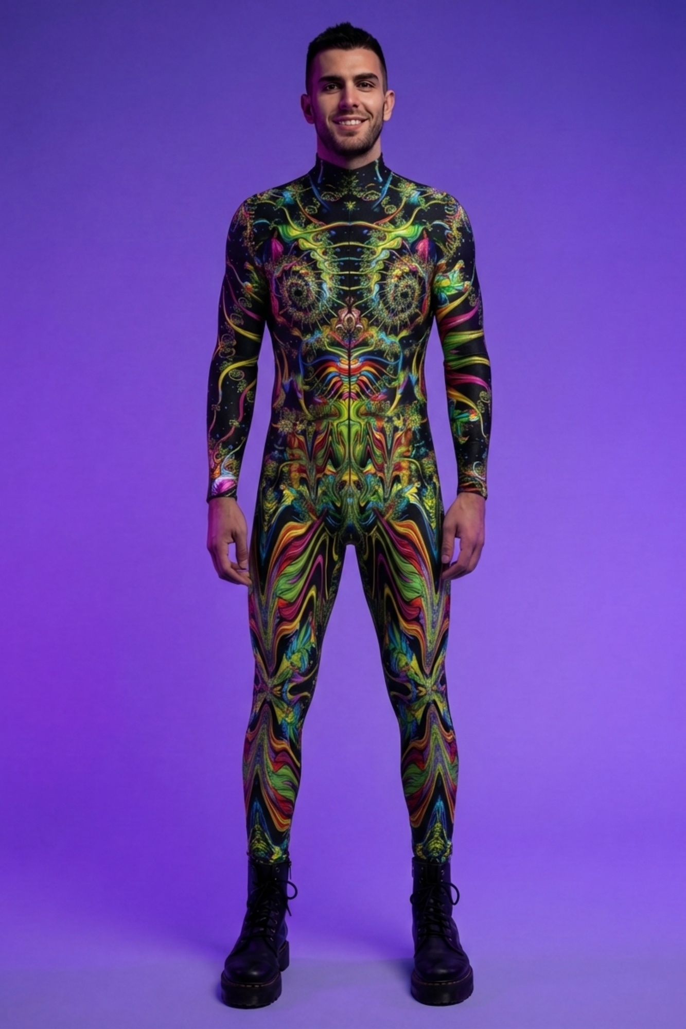 Fractal Shaman Psychedelic Bodysuit VV010
