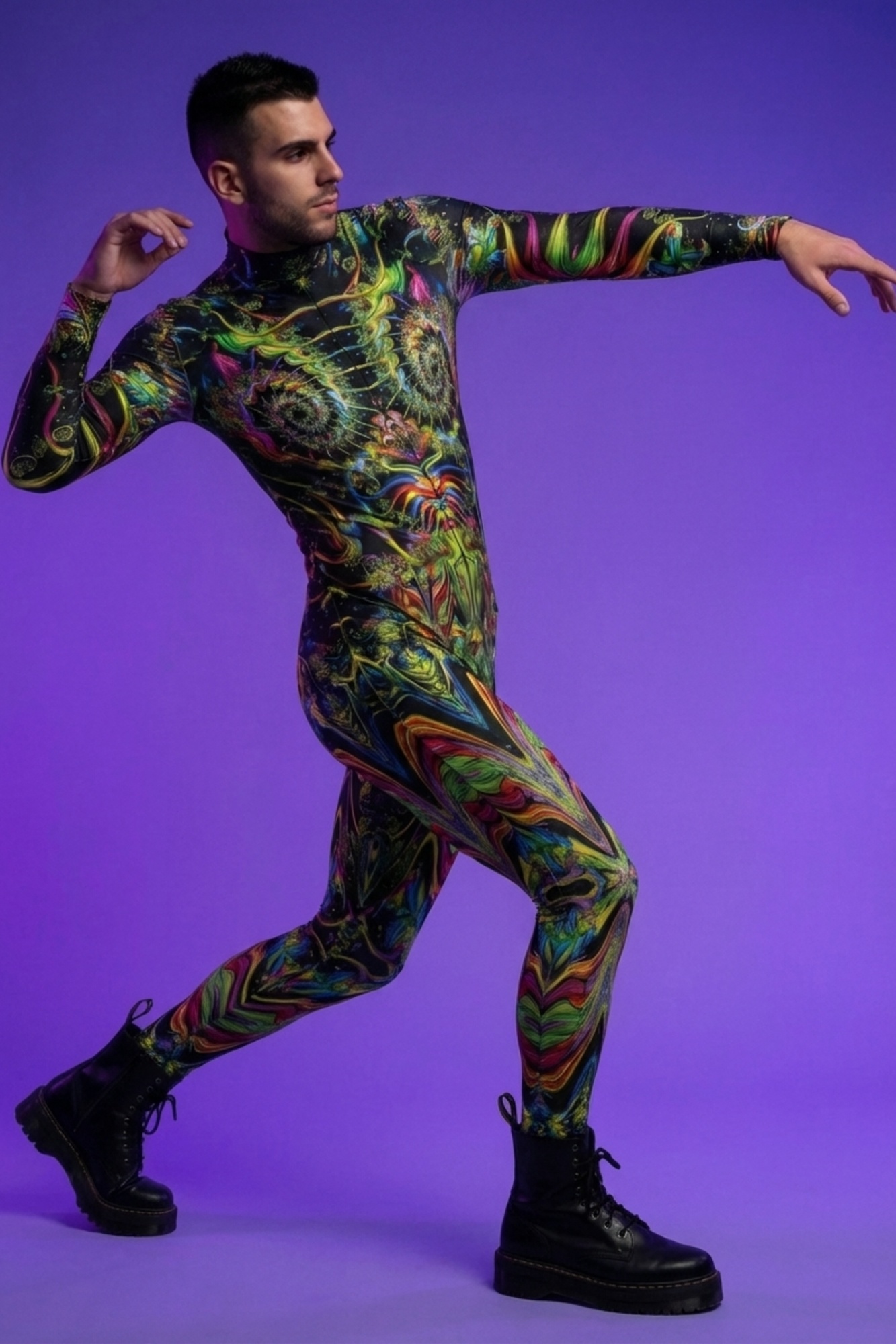 Fractal Shaman Psychedelic Bodysuit VV010