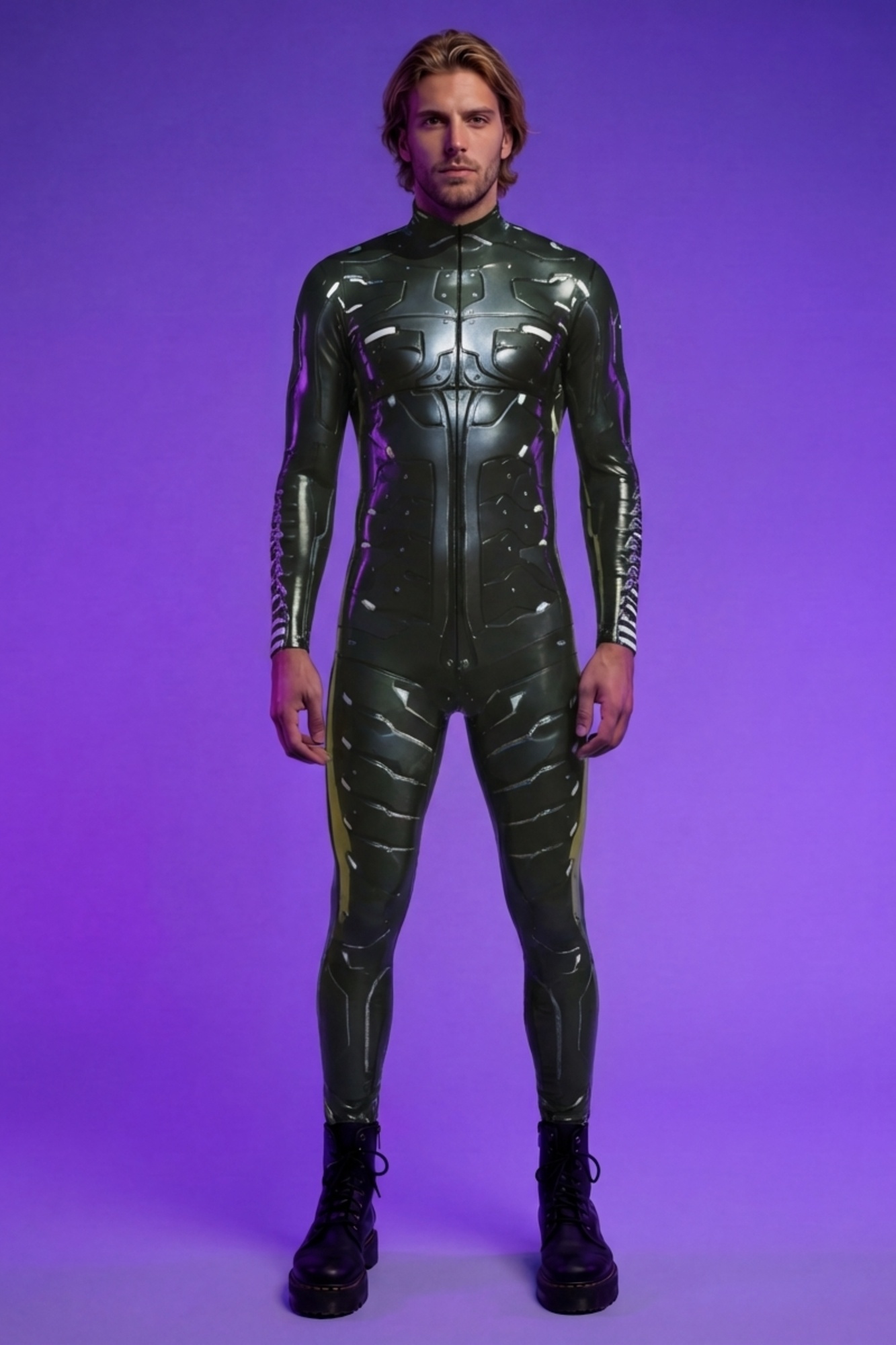 Cyberpunk Futuristic Sci-Fi Bodysuit VV018