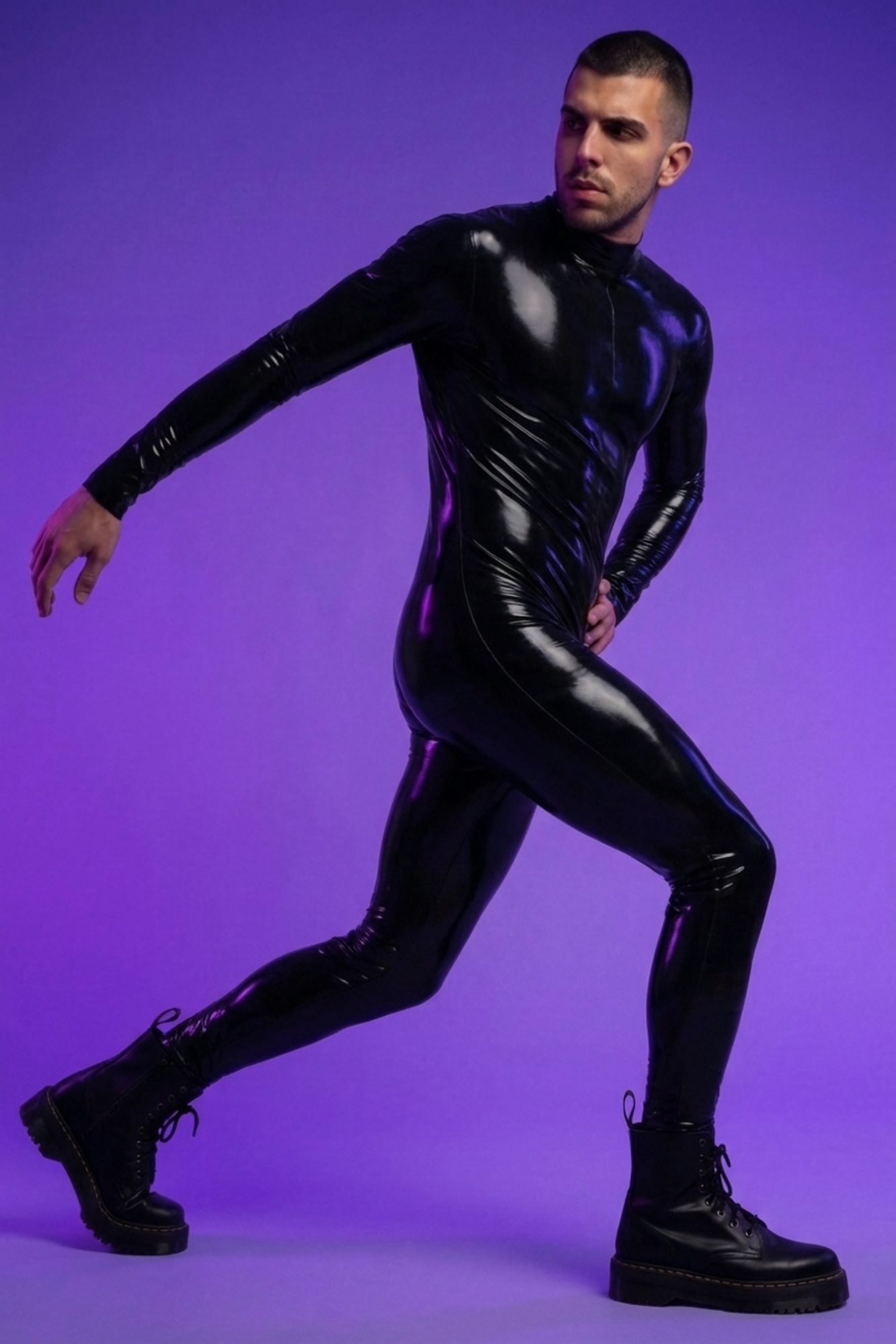 Underground Rave Latex Bodysuit VV019