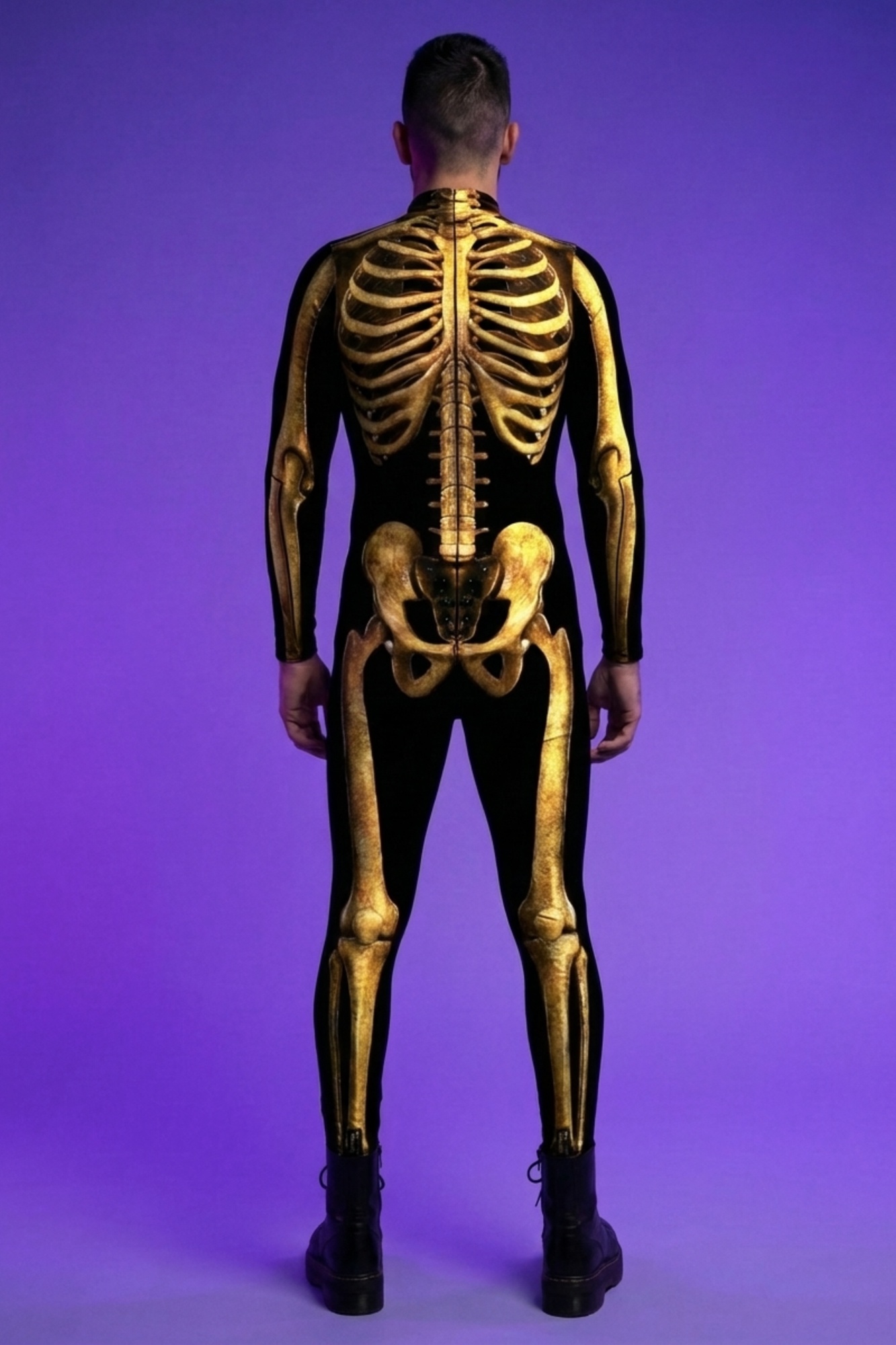 Gilded Festival Skeleton Bodysuit VV026