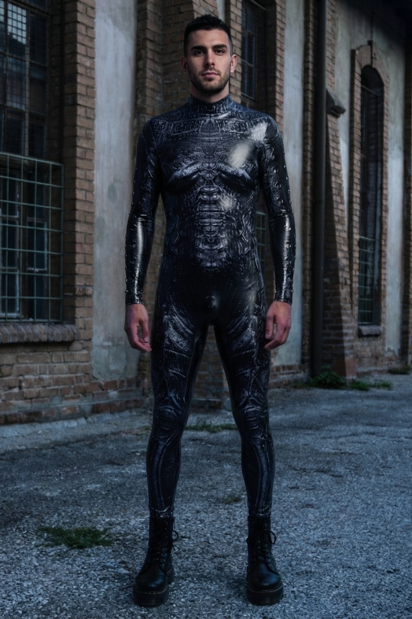 Cybernetic Printed Bodysuit VV027