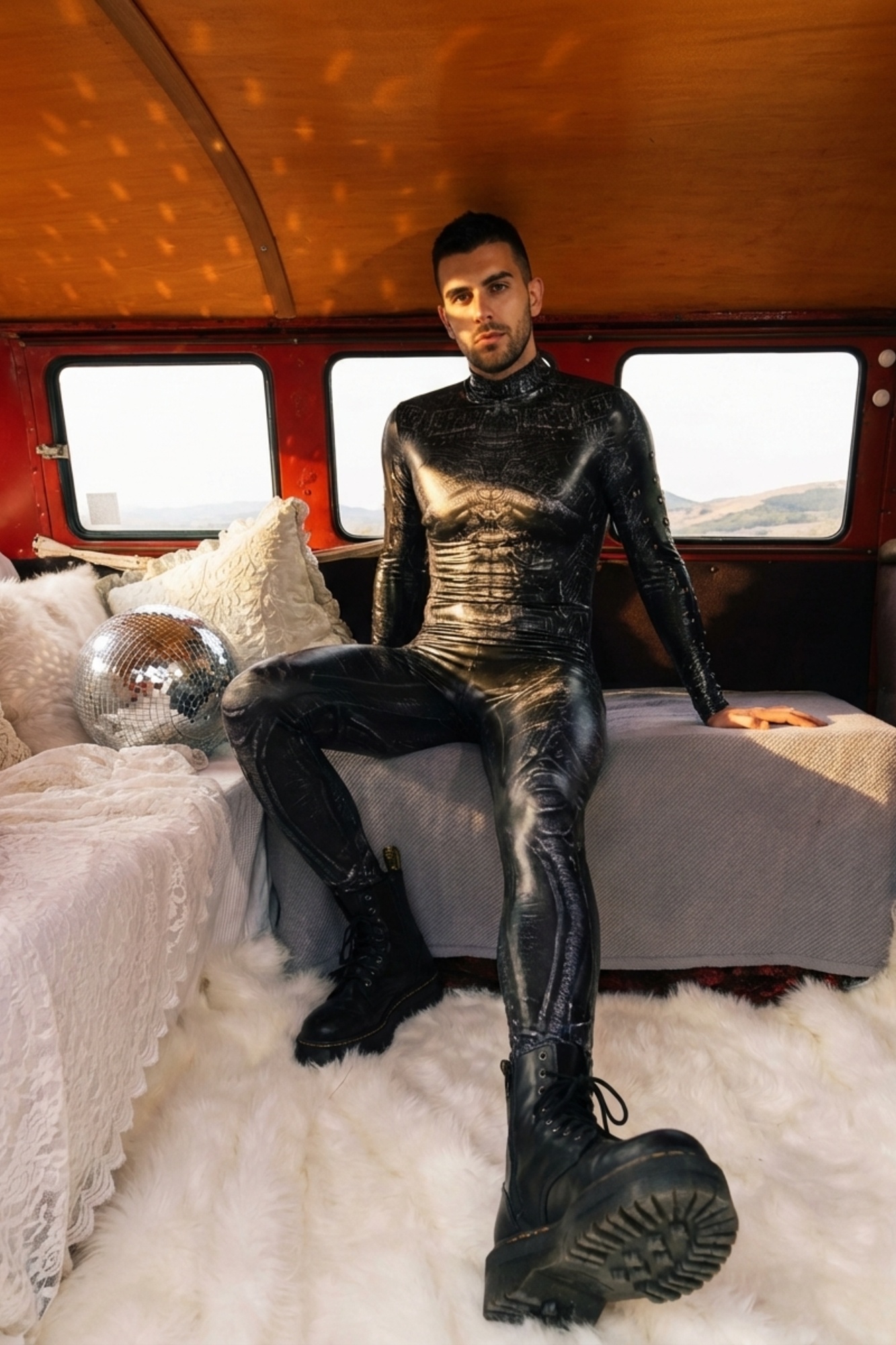 Cybernetic Printed Bodysuit VV027