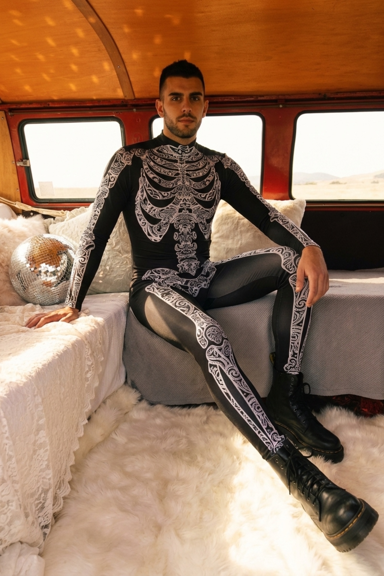 Tribal Spirit Skeleton Bodysuit VV028