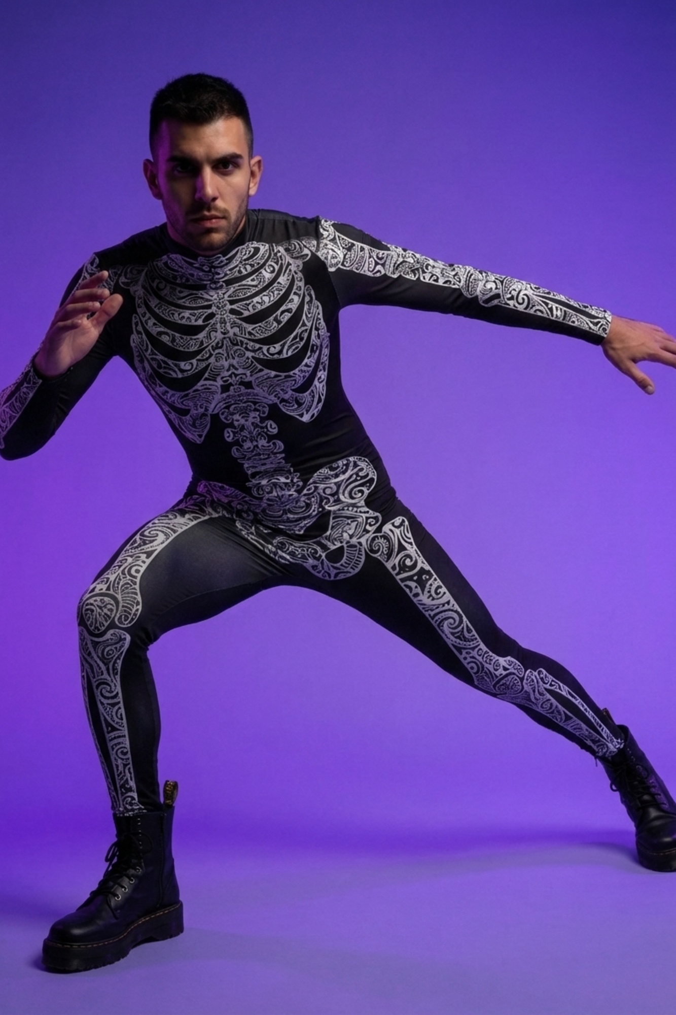 Tribal Spirit Skeleton Bodysuit VV028