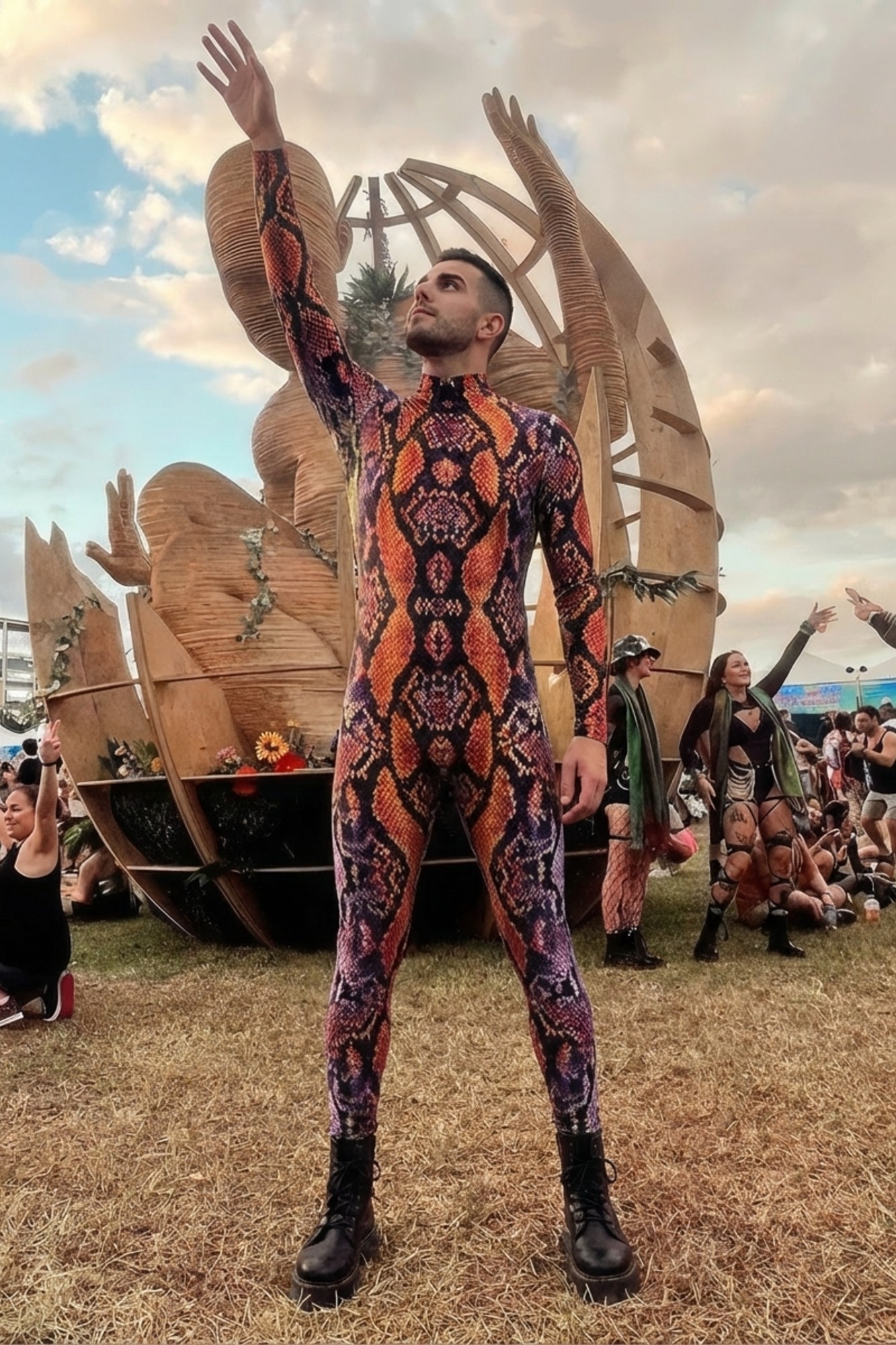 Primal Snakeskin Bodysuit VV029