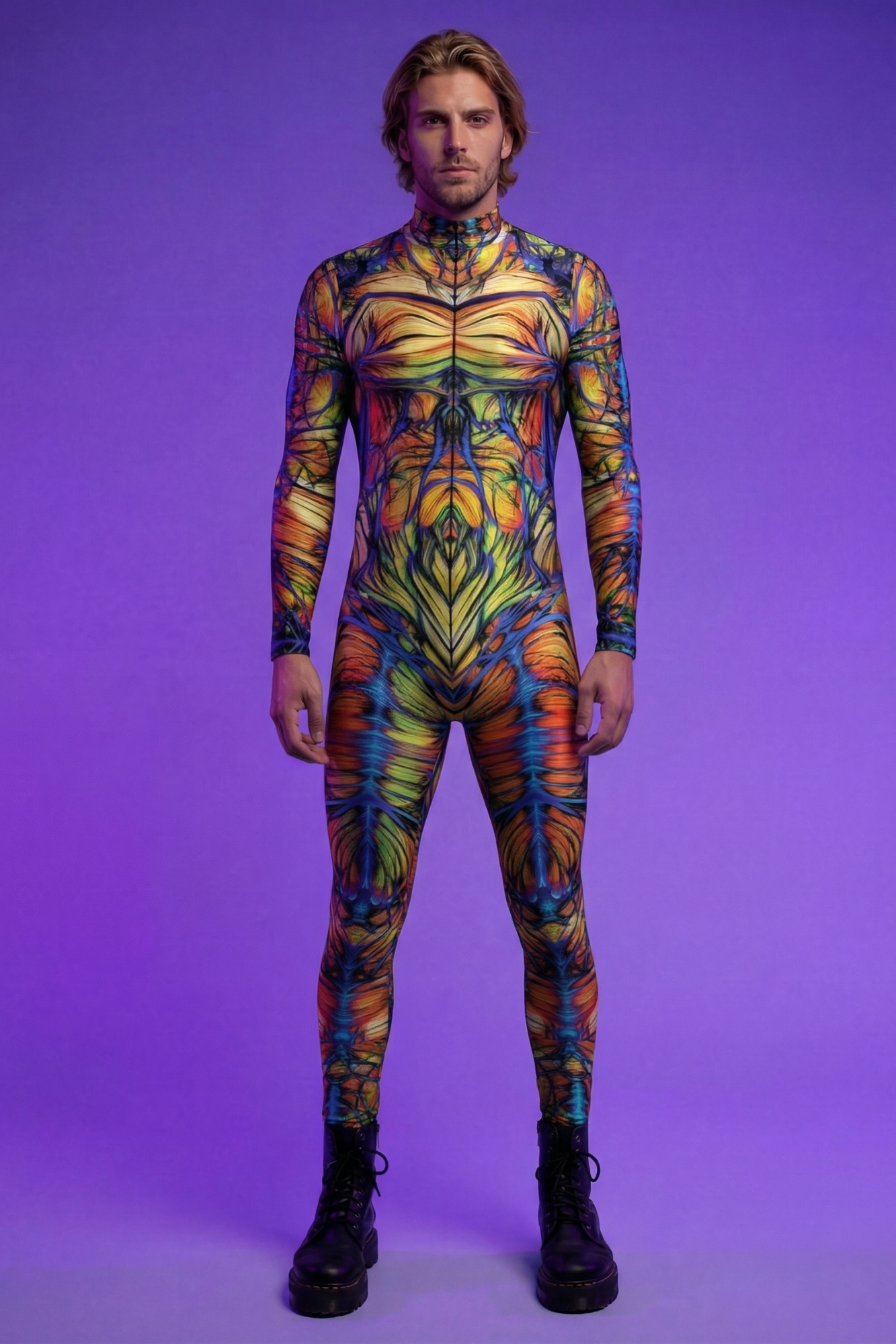 Psychedelic Muscle Bodysuit VV072