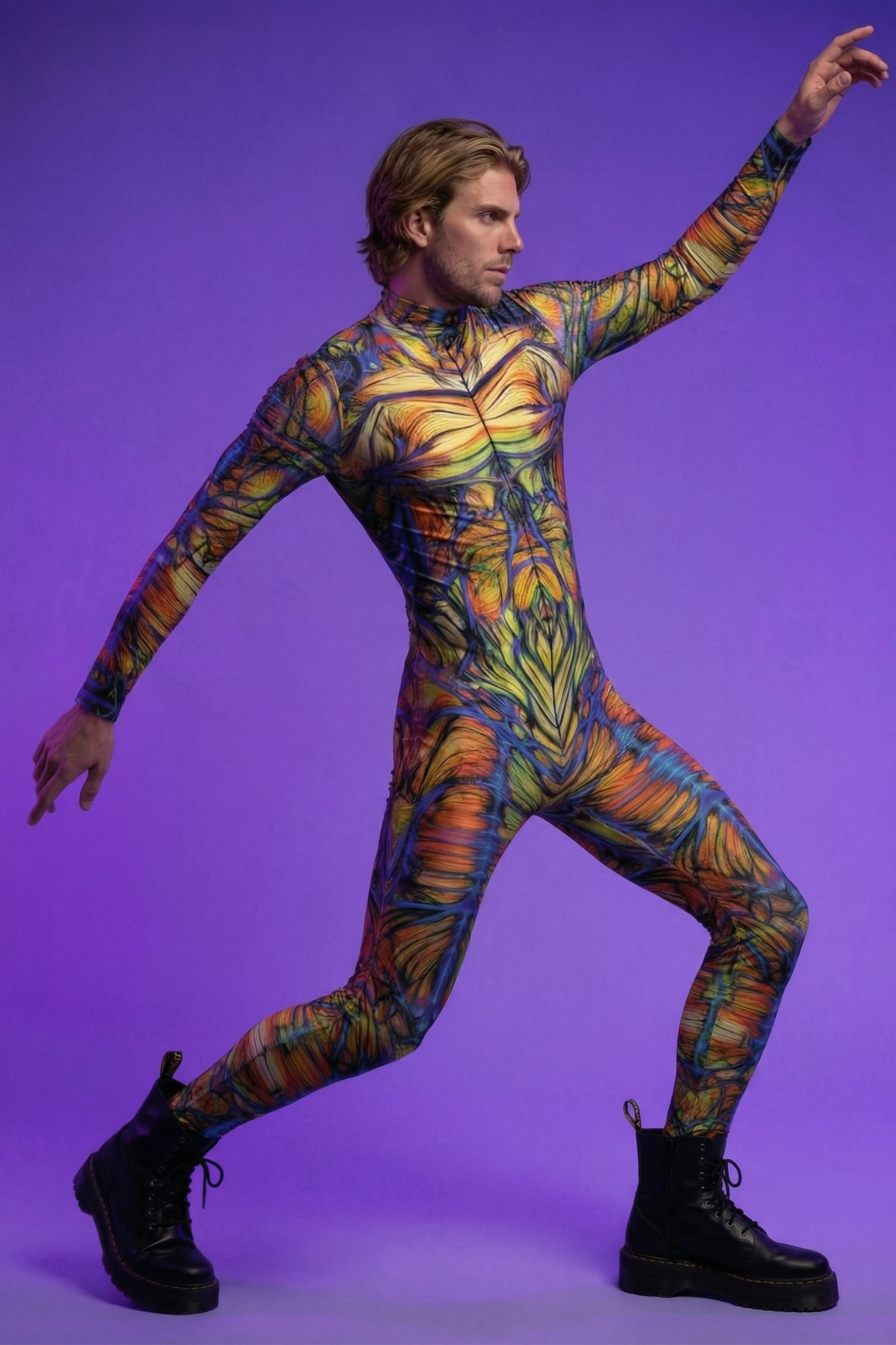 Psychedelic Muscle Bodysuit VV072