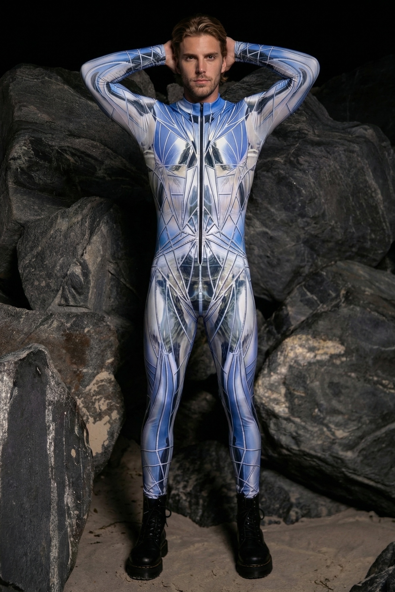 Cybernetic Graphic Bodysuit VV082