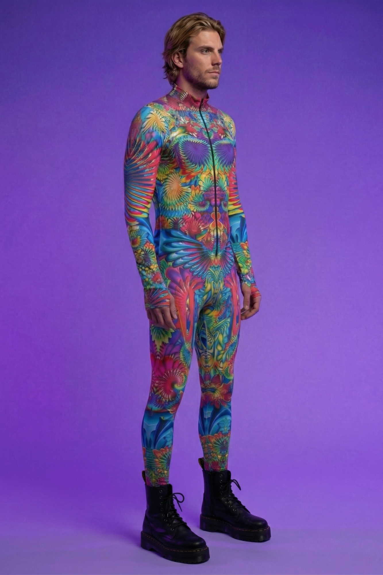 Cosmic Shaman Psychedelic Bodysuit VV086