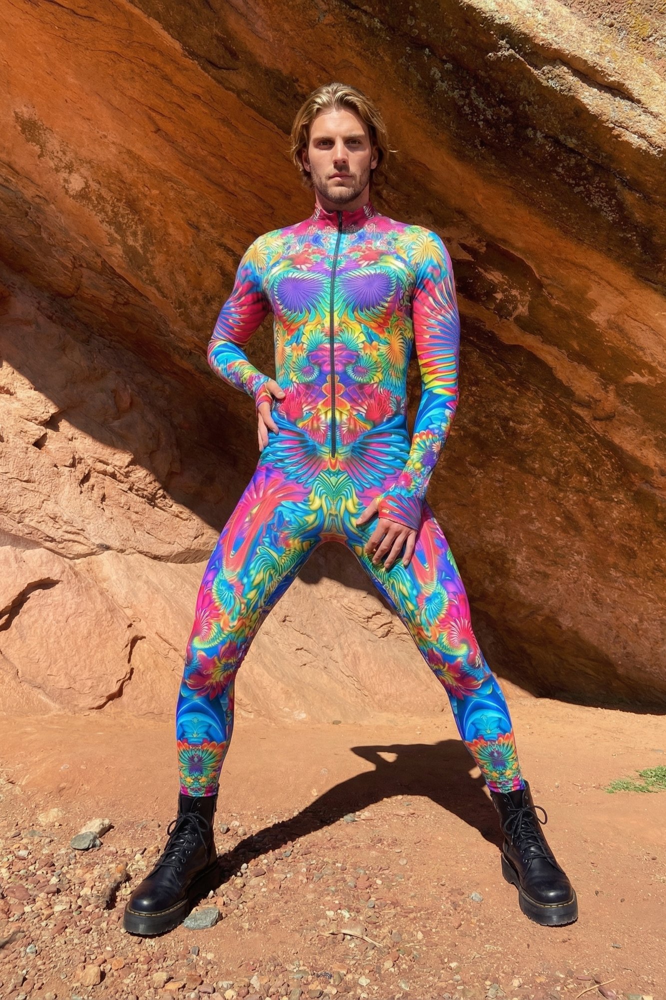 Cosmic Shaman Psychedelic Bodysuit VV086