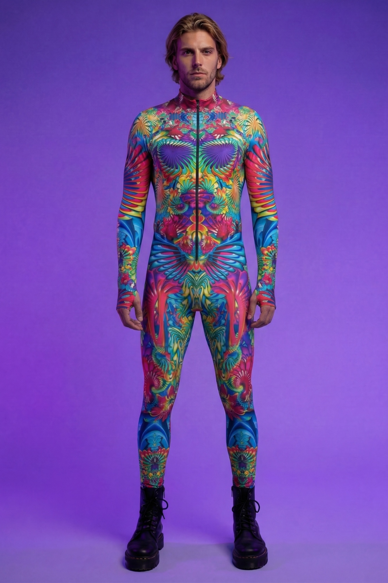 Cosmic Shaman Psychedelic Bodysuit VV086