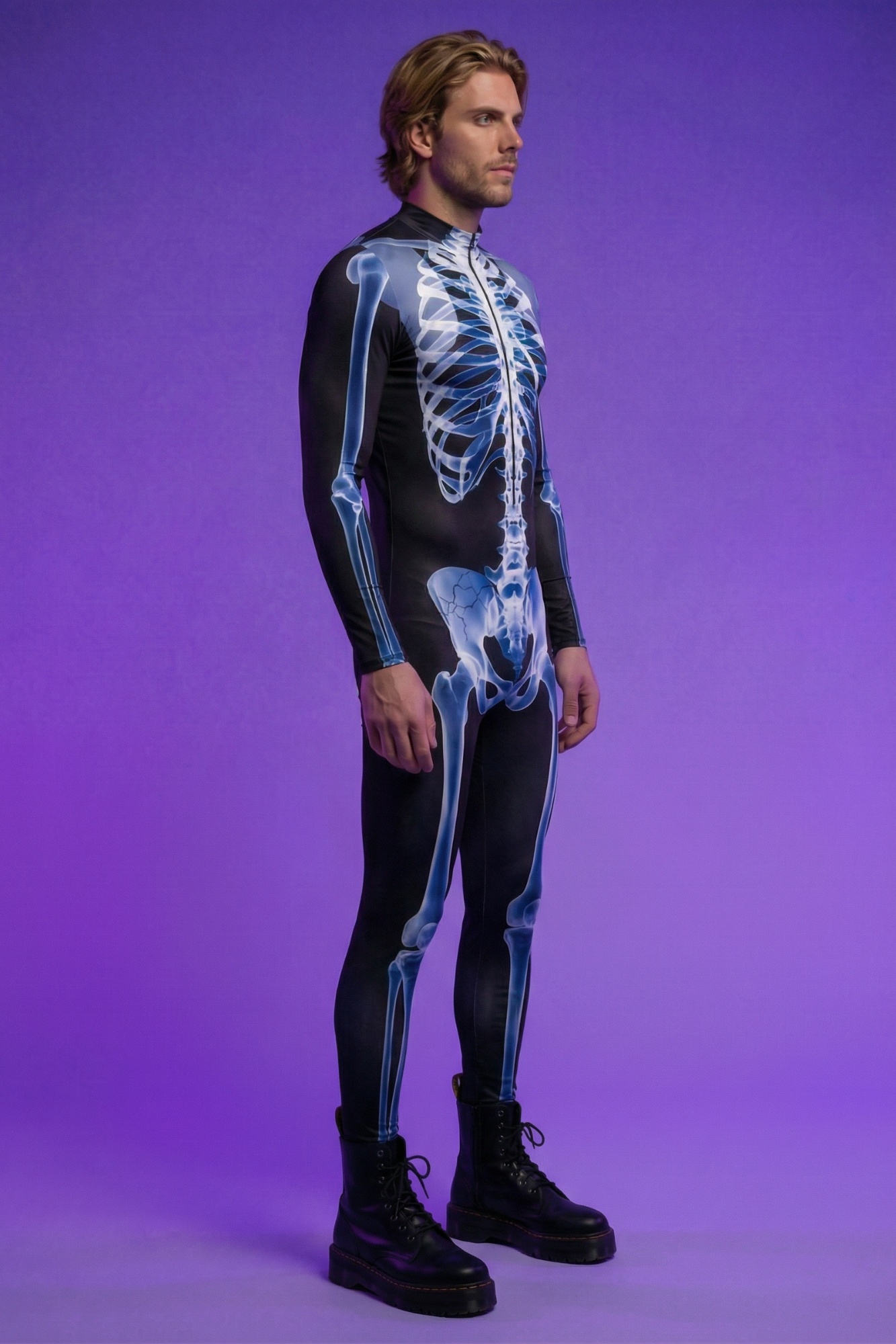 Night Stalker Skeleton Bodysuit VV096