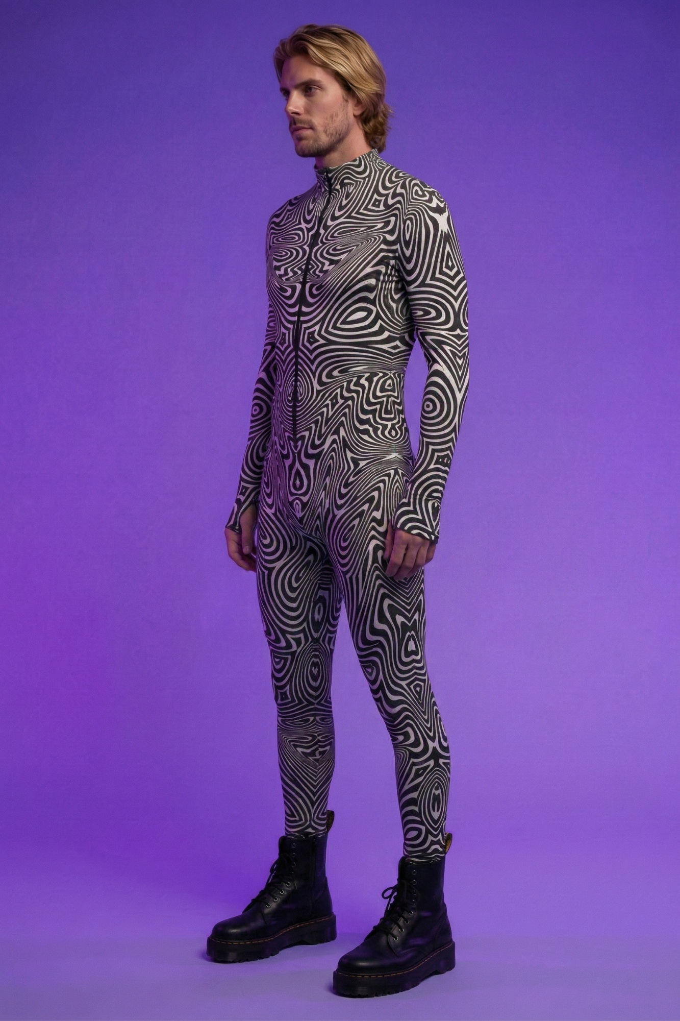 Hypnotic Optical Illusion Bodysuit VV104