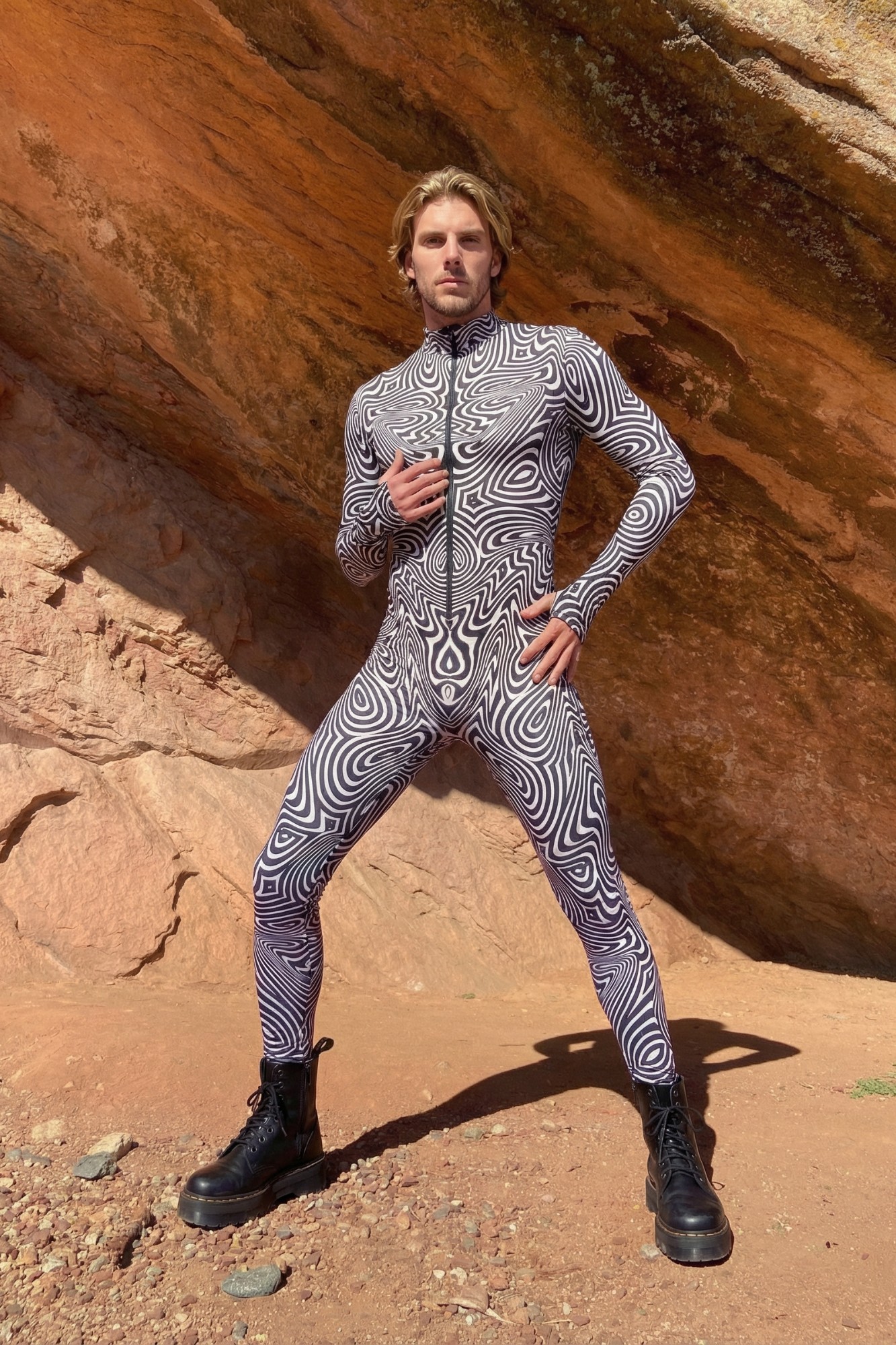 Hypnotic Optical Illusion Bodysuit VV104