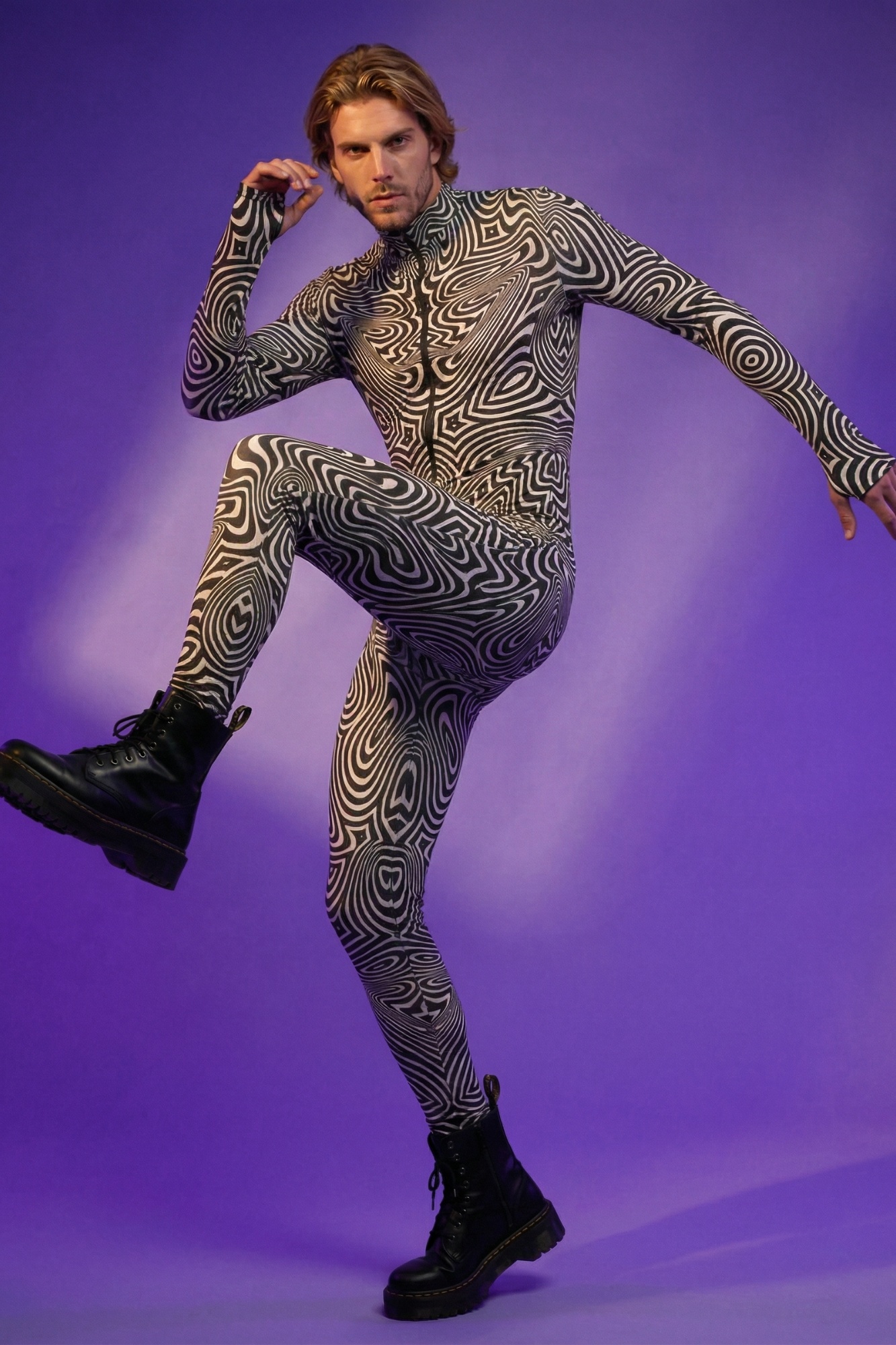 Hypnotic Optical Illusion Bodysuit VV104