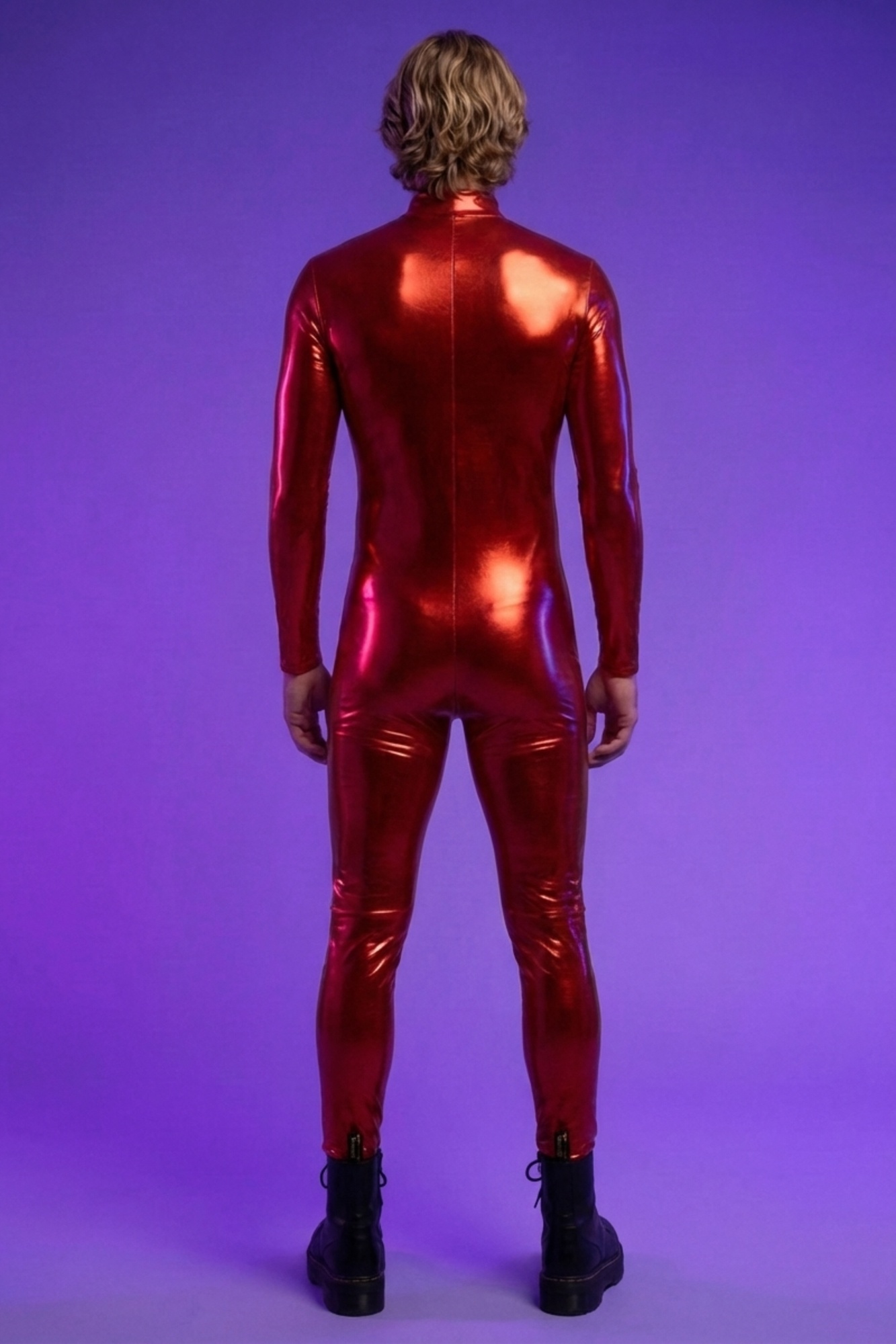 Galactic Metallic Red Catsuit VV111