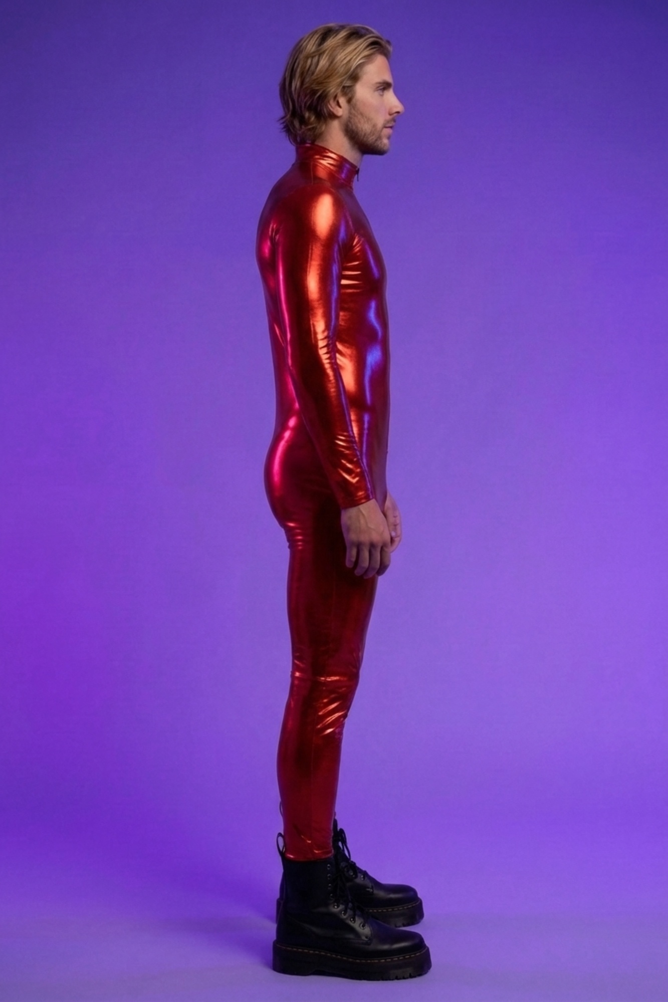 Galactic Metallic Red Catsuit VV111