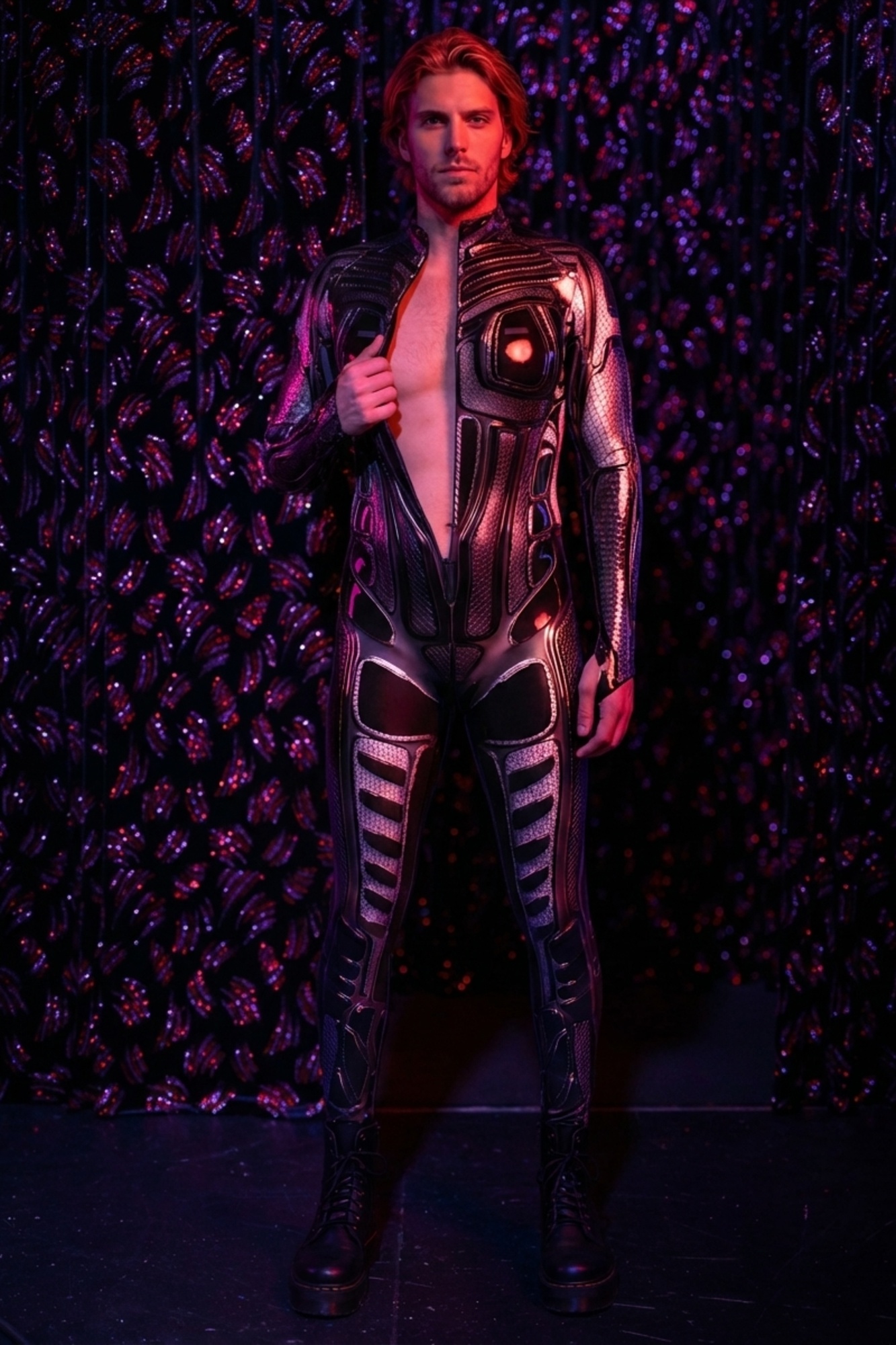 Cyborg Futuristic Bodysuit VV116