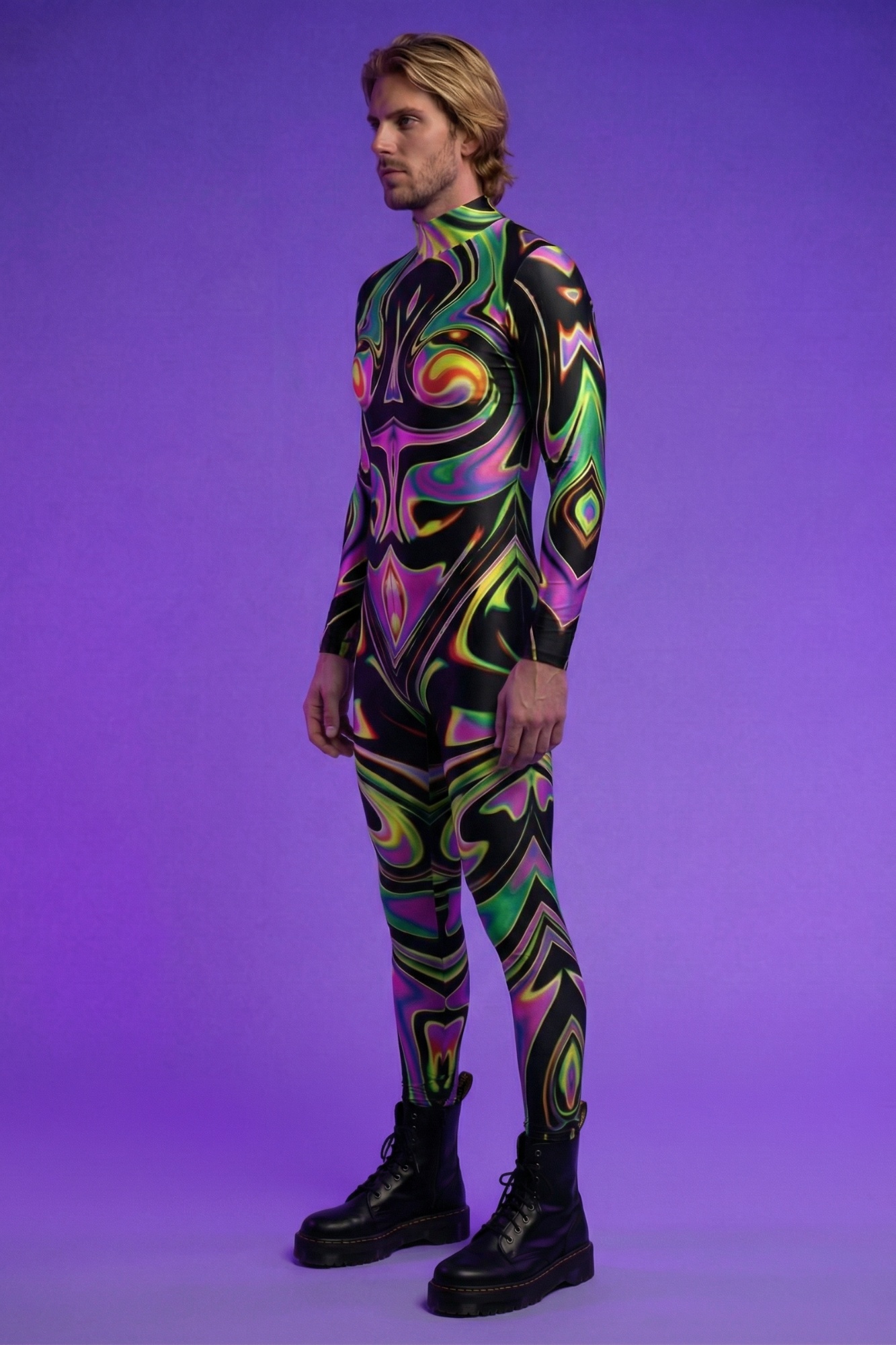 Cosmic Nomad Psychedelic Bodysuit VV123