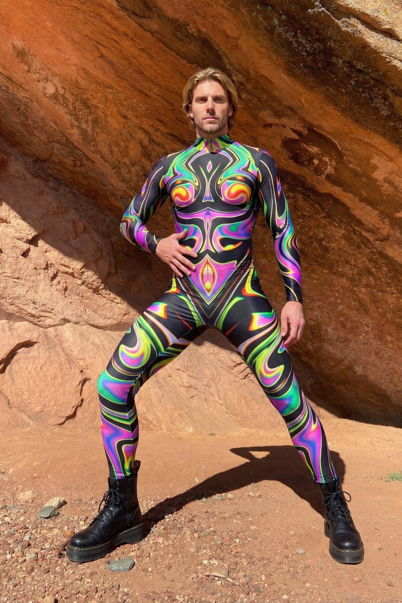 Cosmic Nomad Psychedelic Bodysuit VV123