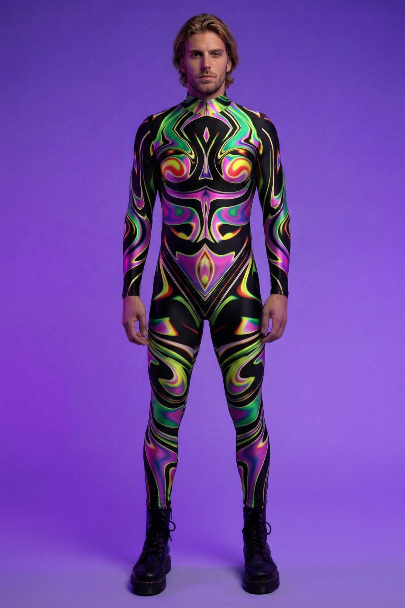 Cosmic Nomad Psychedelic Bodysuit VV123