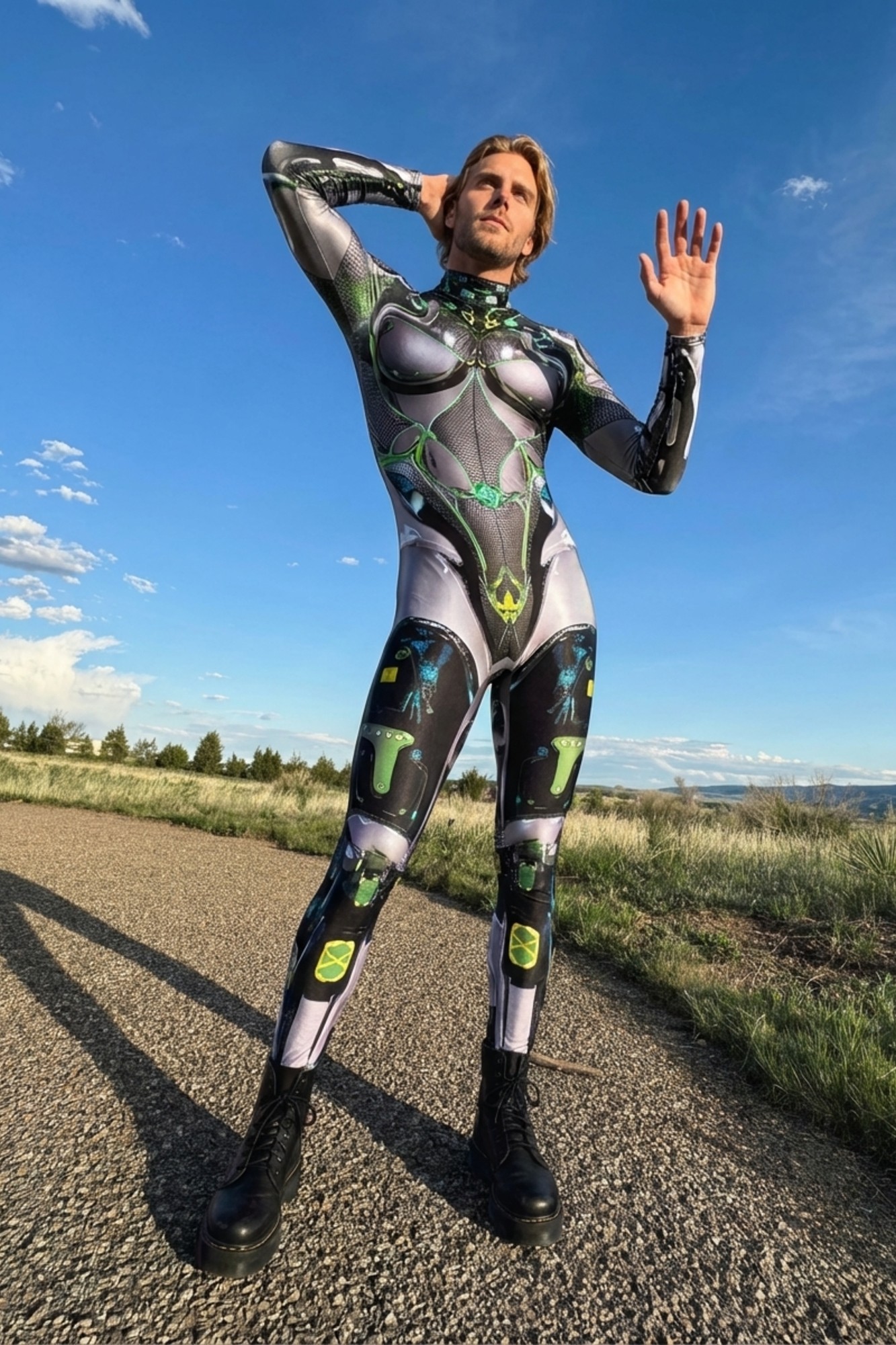 Cyborg Futuristic Bodysuit VV125
