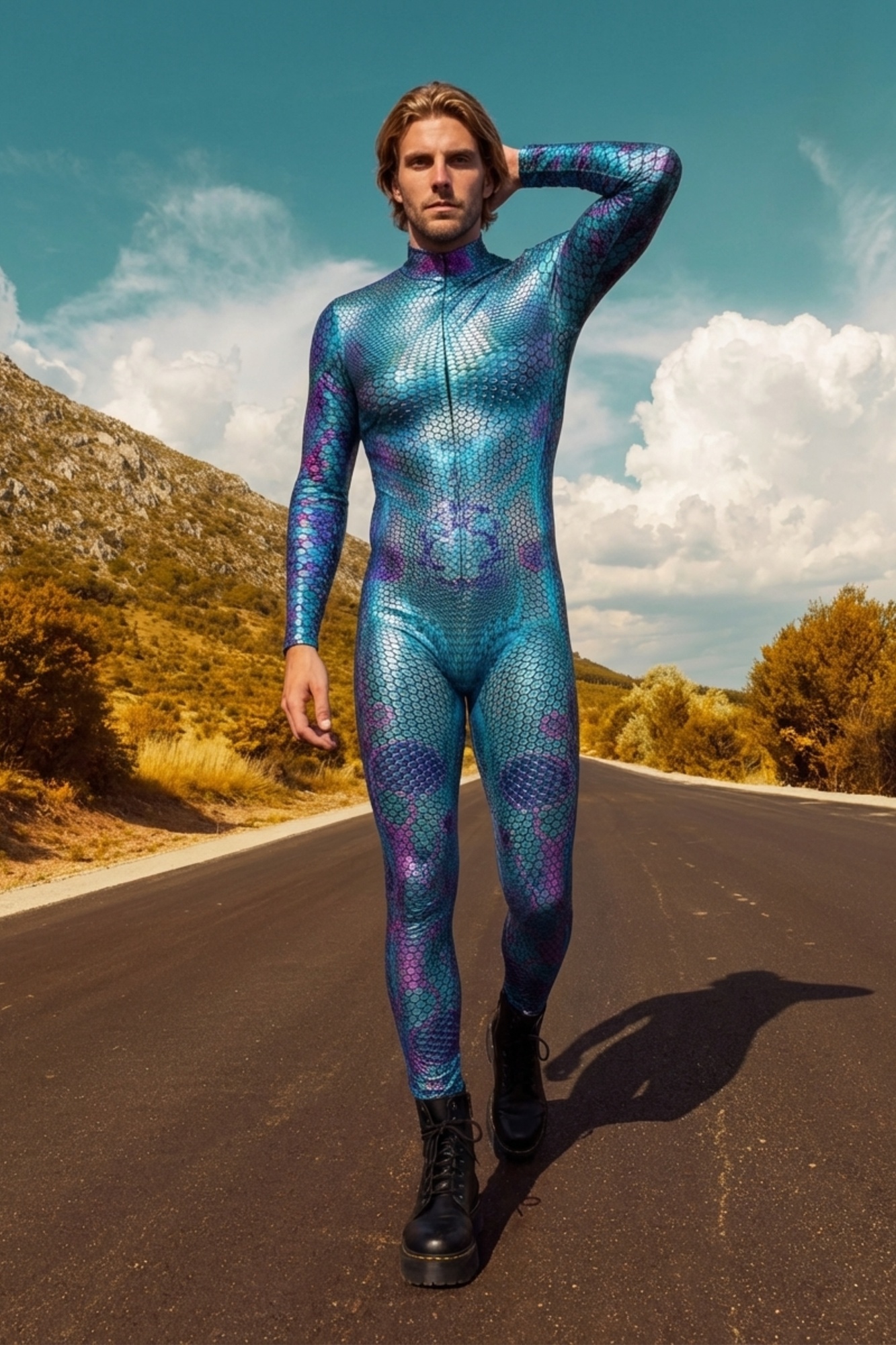 Mythical Voyager Mermaid Scale Bodysuit VV149