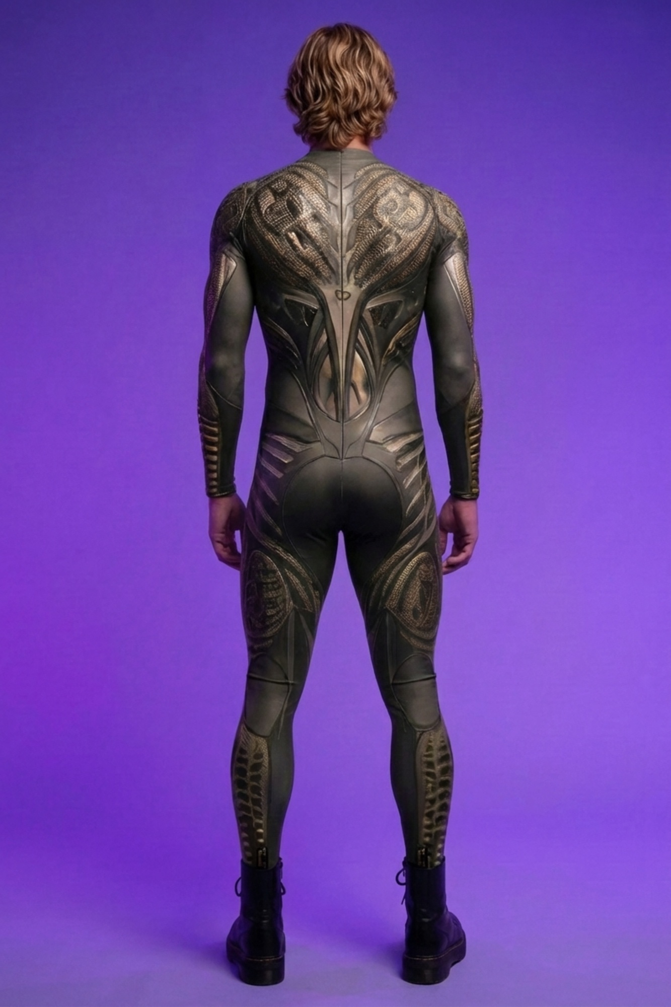 Cybernetic Nomad Printed Bodysuit VV251