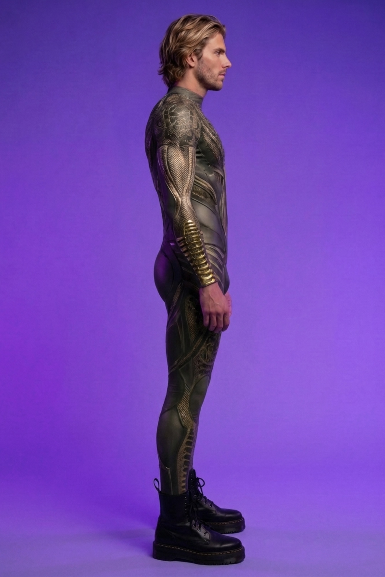 Cybernetic Nomad Printed Bodysuit VV251