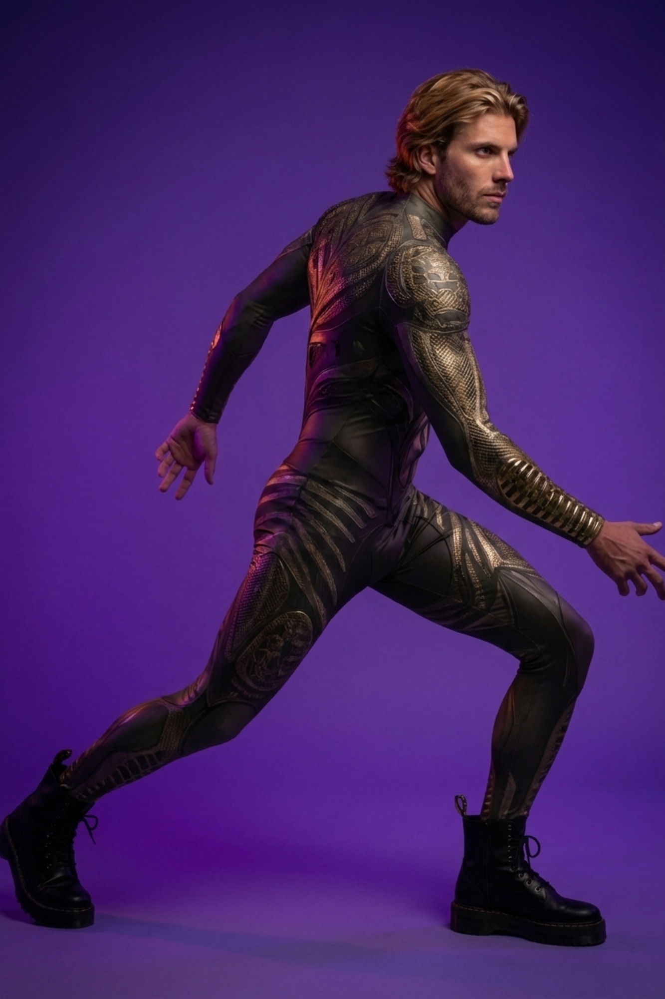 Cybernetic Nomad Printed Bodysuit VV251